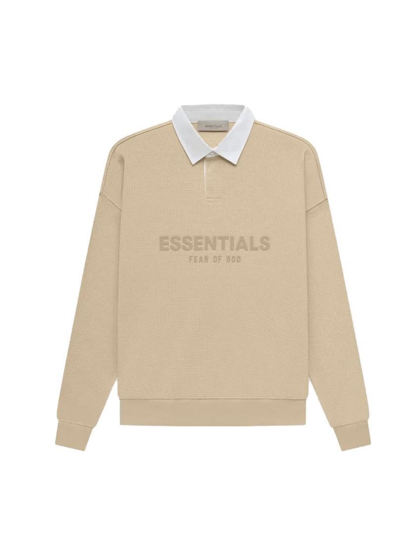 Fear of God Waffle Henley Rugby Sand color Size US XXS / EU 40 - 3 Thumbnail