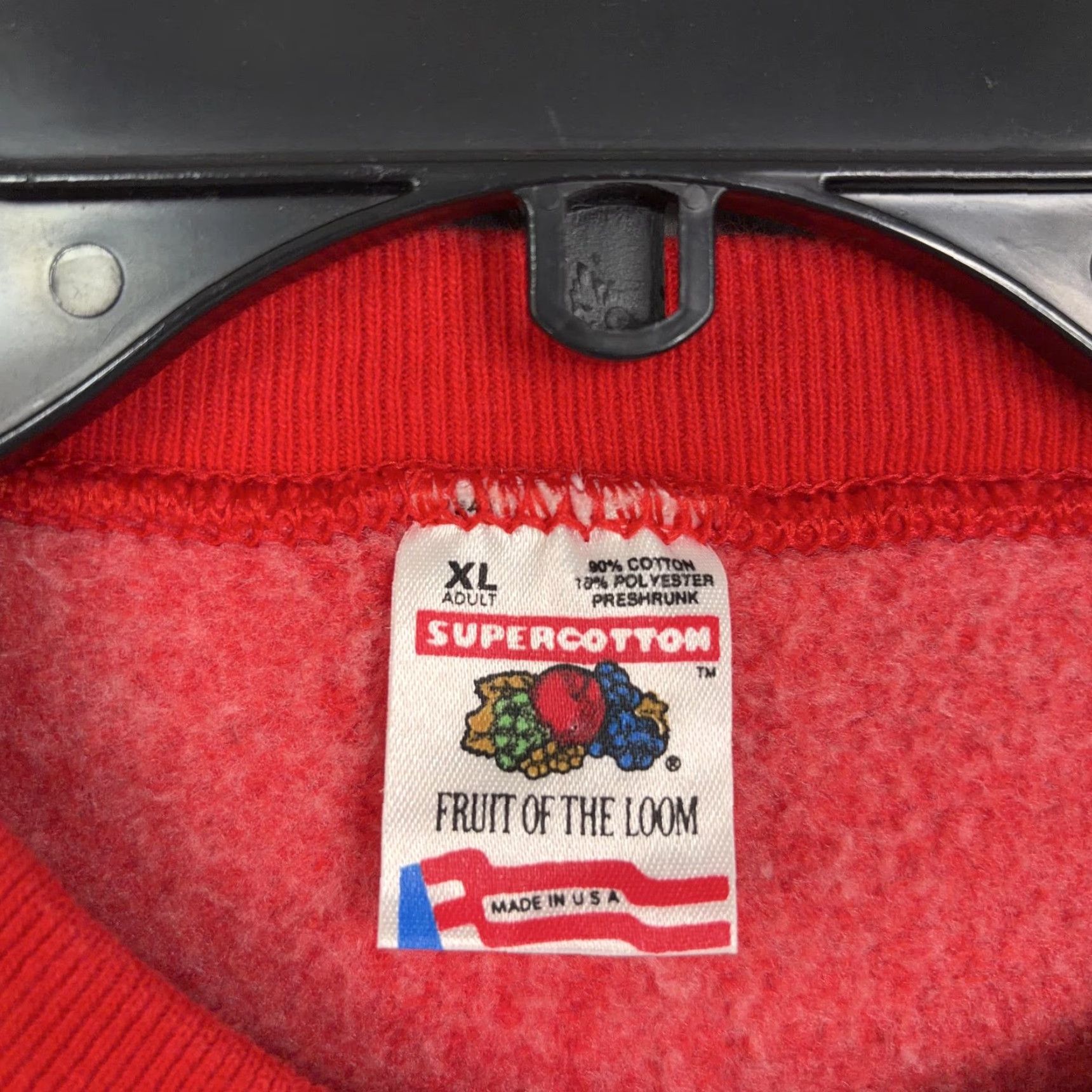 Fruit Of The Loom VINTAGE Fruit of the Loom Sweatshirt Mens XL Red Tigress Woods Graphic 90s Funny Sports Parody USA Size US XL / EU 56 / 4 - 4 Thumbnail