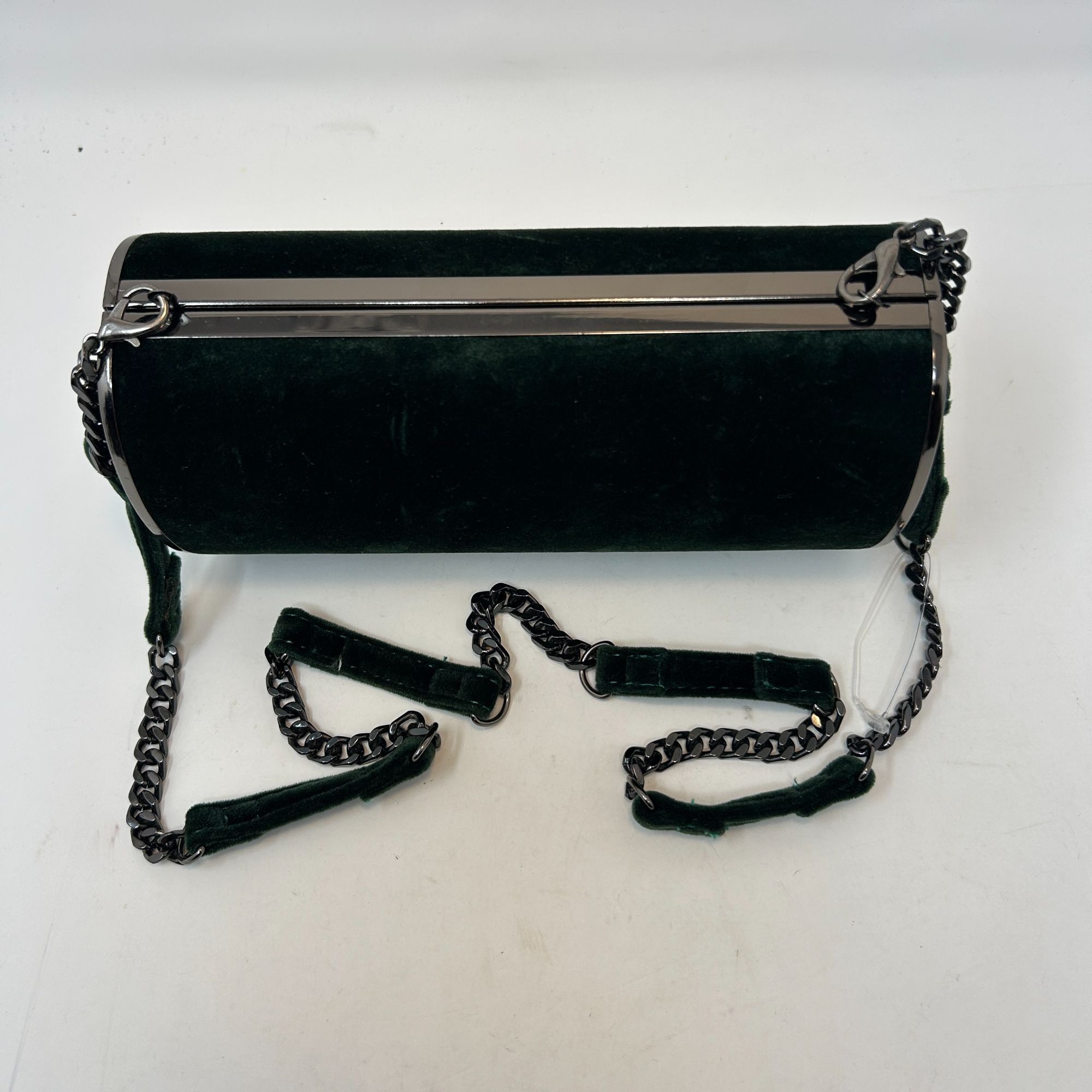 Topshop Topshop Velvet Cylinder Evening Bag Crossbody Tube Clutch w/ Size ONE SIZE - 4 Thumbnail