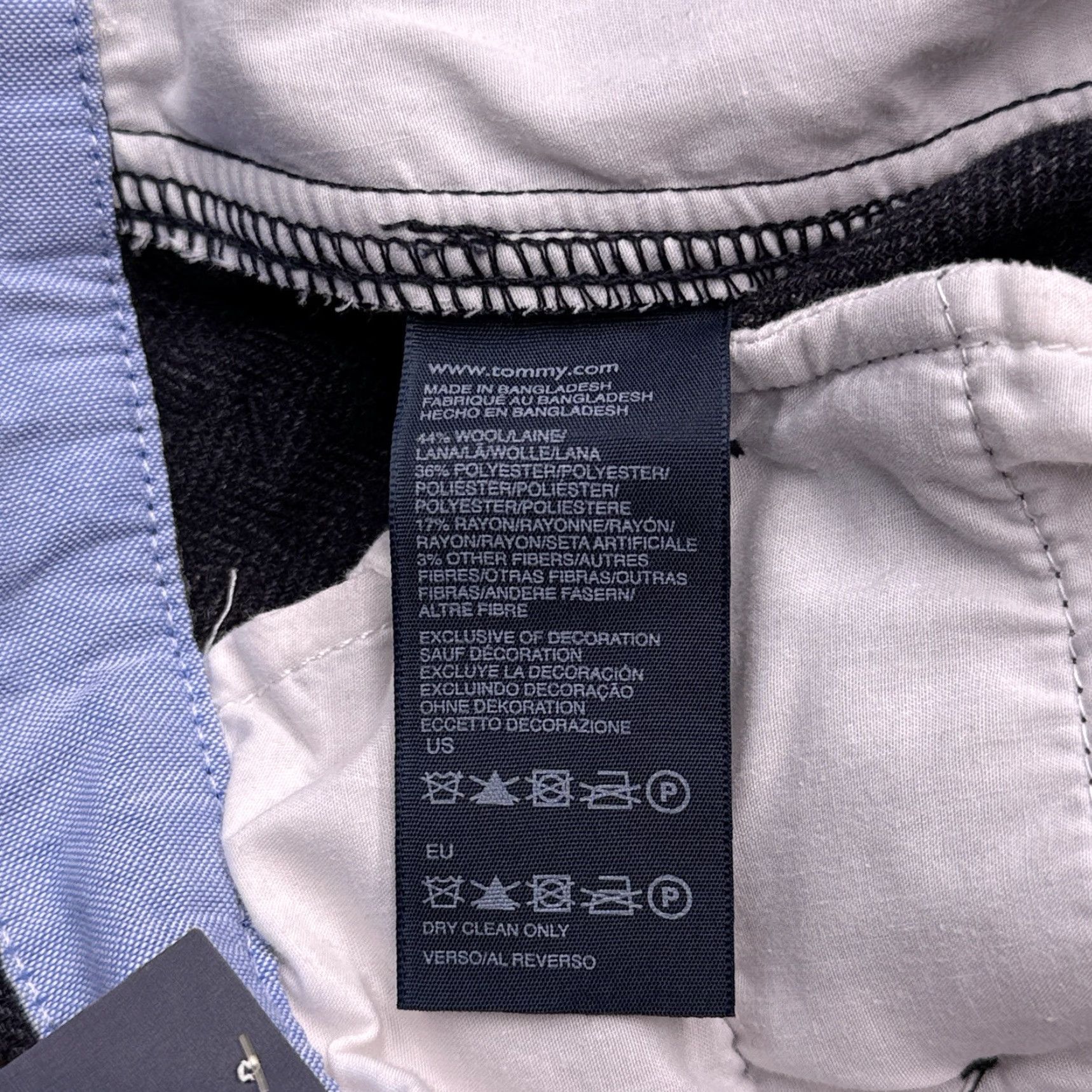Tommy Hilfiger Tommy Hilfiger Slim Fit Cargo Pants Mens 36x32 Gray Herringbone Wool Blend New Size US 36 / EU 52 - 6 Thumbnail