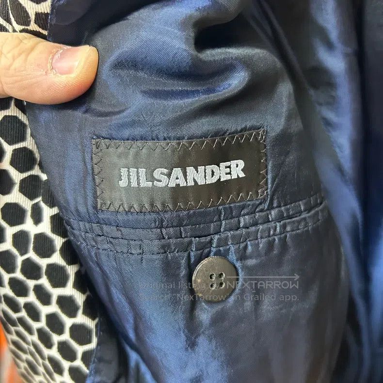 Jil Sander Jil Sander size 50 Honeycomb full print coat Size US M / EU 48-50 / 2 - 3 Thumbnail
