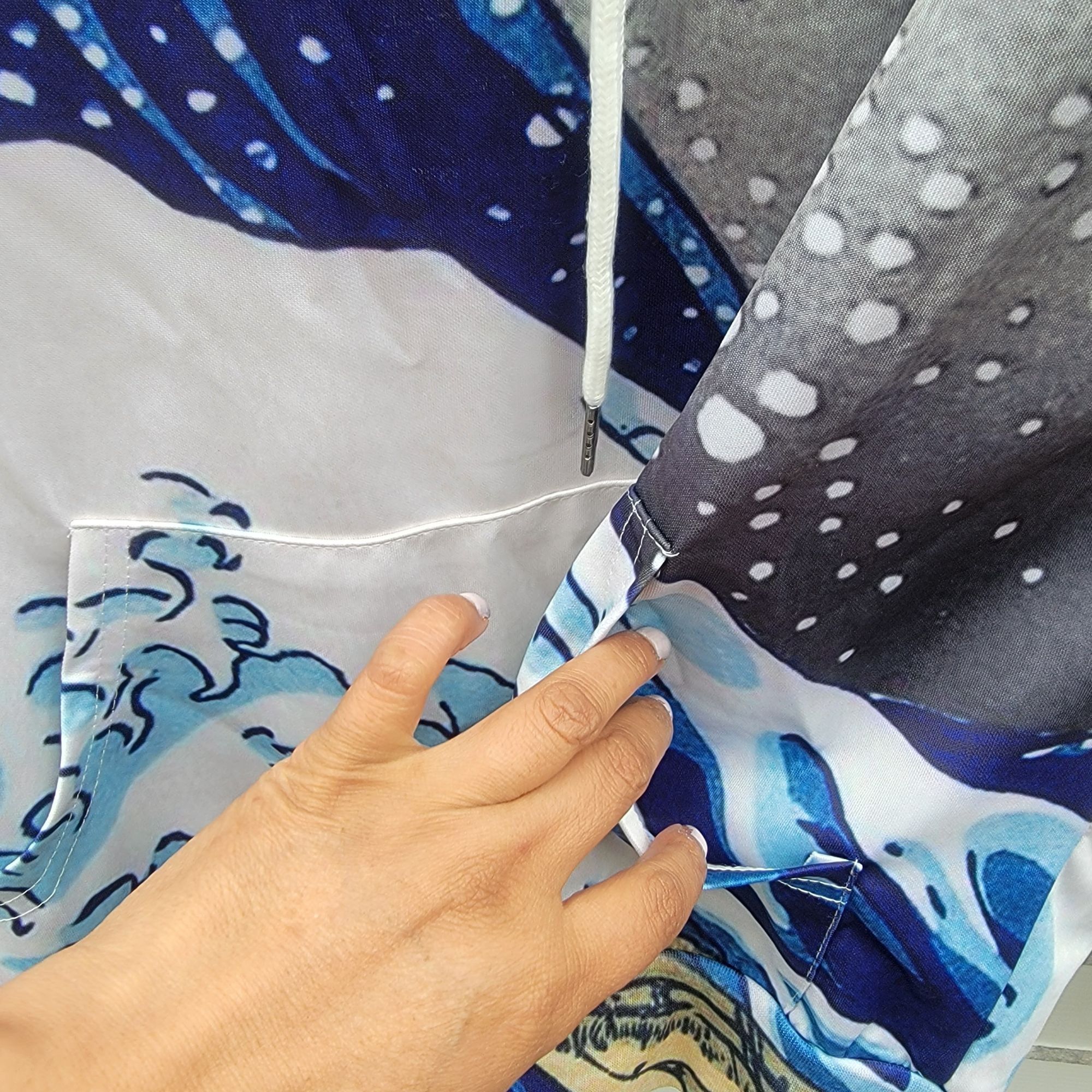 Other Hokusai Great Wave Hoodie Pullover Sweatshirt Sz S Artist Un Size US S / EU 44-46 / 1 - 3 Thumbnail