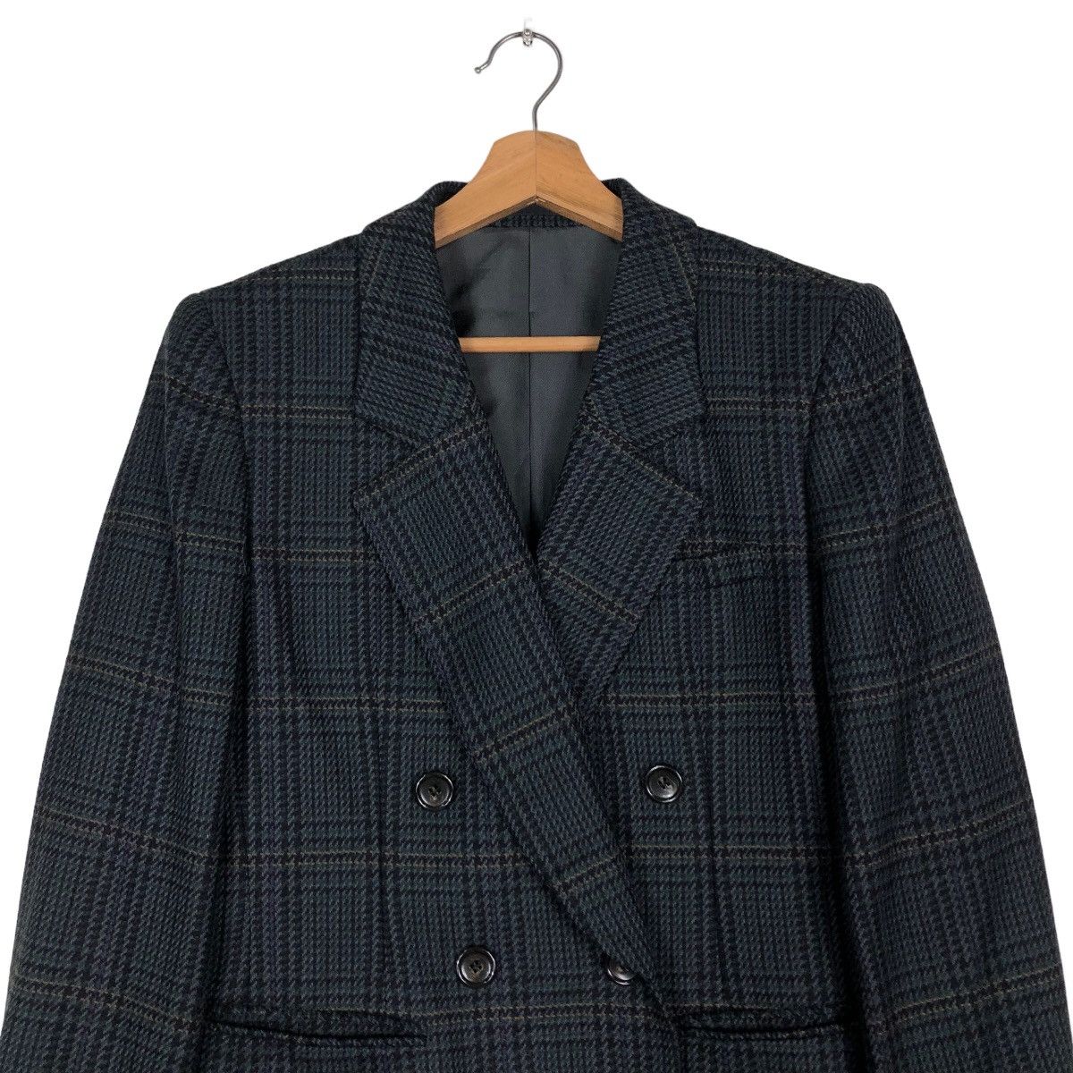 Burberry 🔥Vintage Burberrys Double Breast Coats Jacket Tartan Design Size US M / EU 48-50 / 2 - 3 Thumbnail