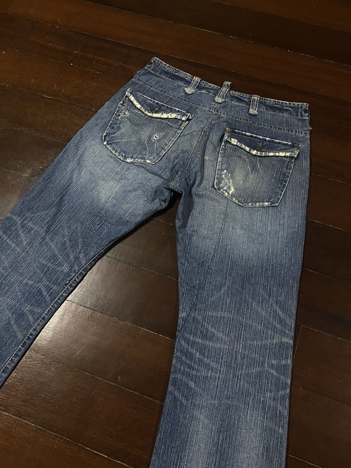 Le Grande Bleu (L.G.B.) AMAZING 🔥🔥 EDWIN MULTI POCKET BUSH CARGO BOOT CUT WIDE LEG Size US 36 / EU 52 - 13 Thumbnail