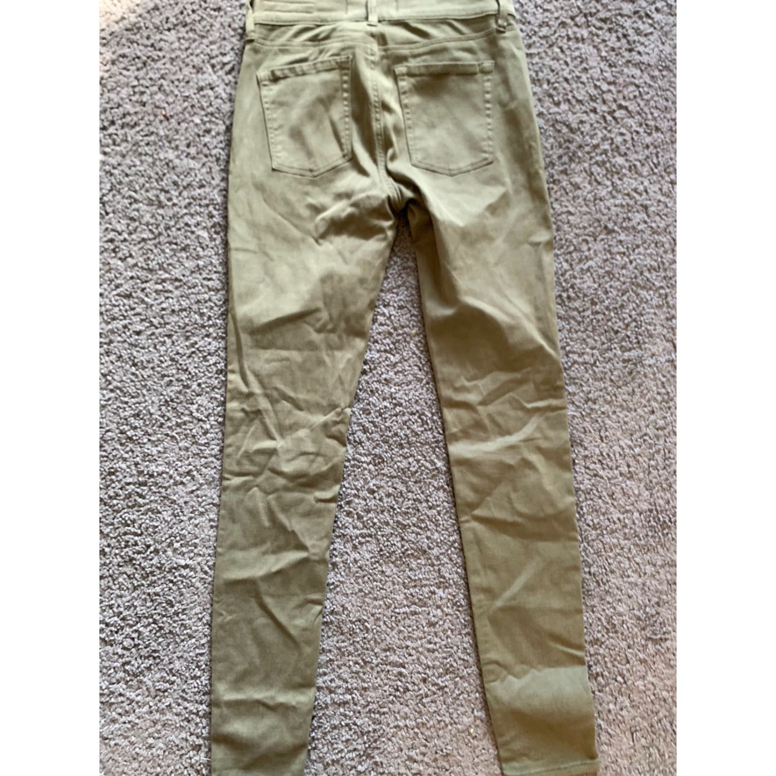 Pacsun VINTAGE PacSun Super High Rise Jegging Jeans Womens Size 23 Green Olive Design Logo 90s Womens Jeans Size 40" / US 18 - 4 Thumbnail
