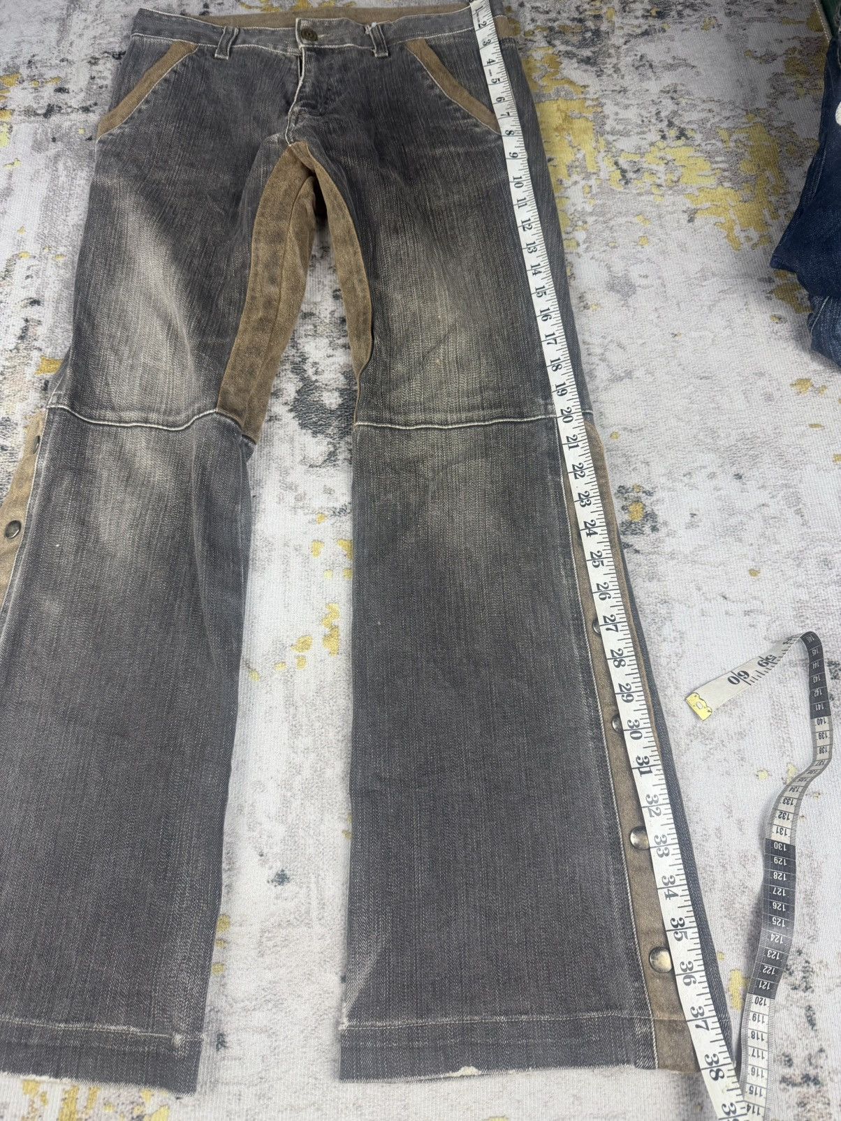 Tornado Mart Rare Flared Tornado Mart Suede Washed Jeans Size US 29 - 6 Thumbnail