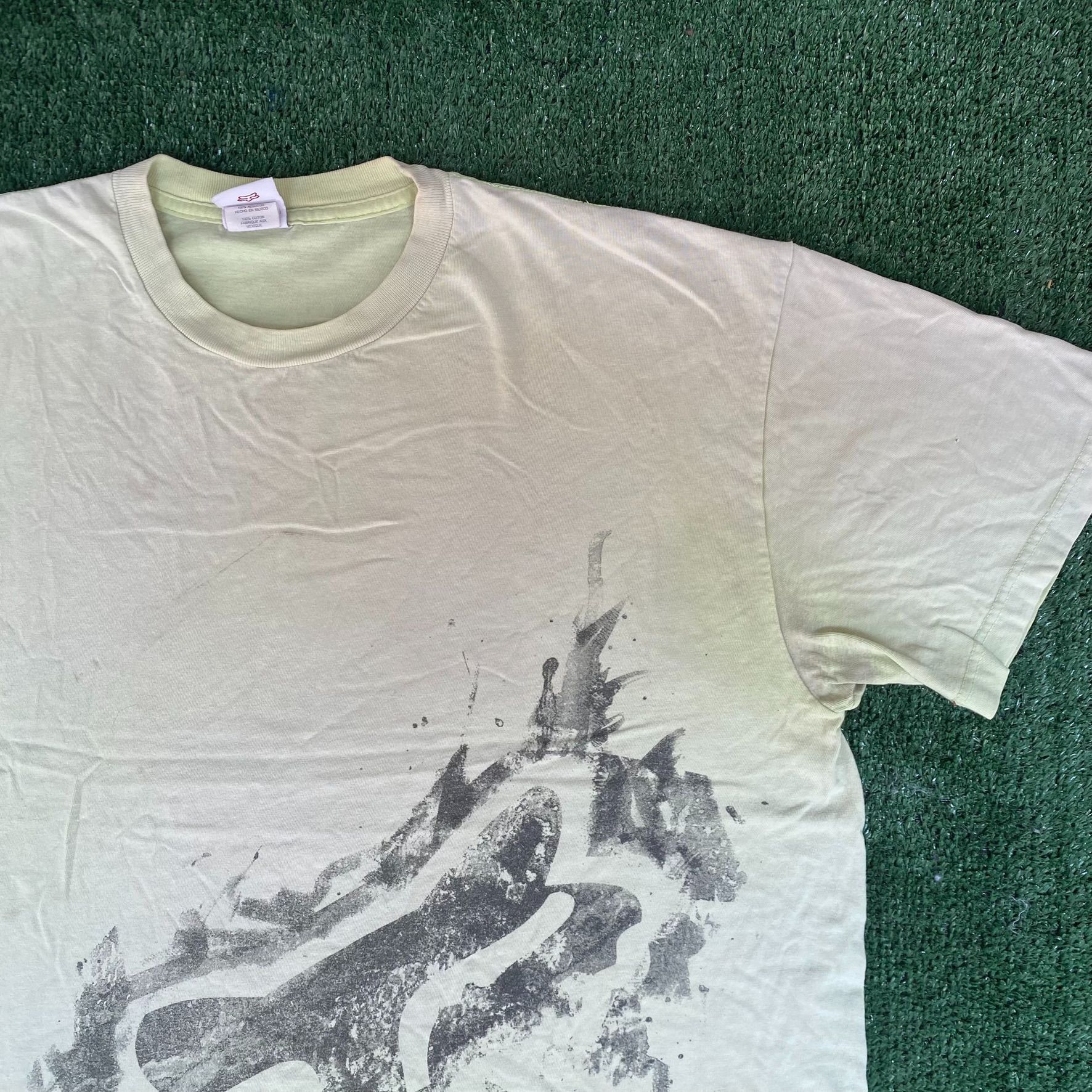 Fox Racing Vintage Y2K FOX Racing Shirt White MX MotoX Logo Tee Size US XL / EU 56 / 4 - 2 Thumbnail