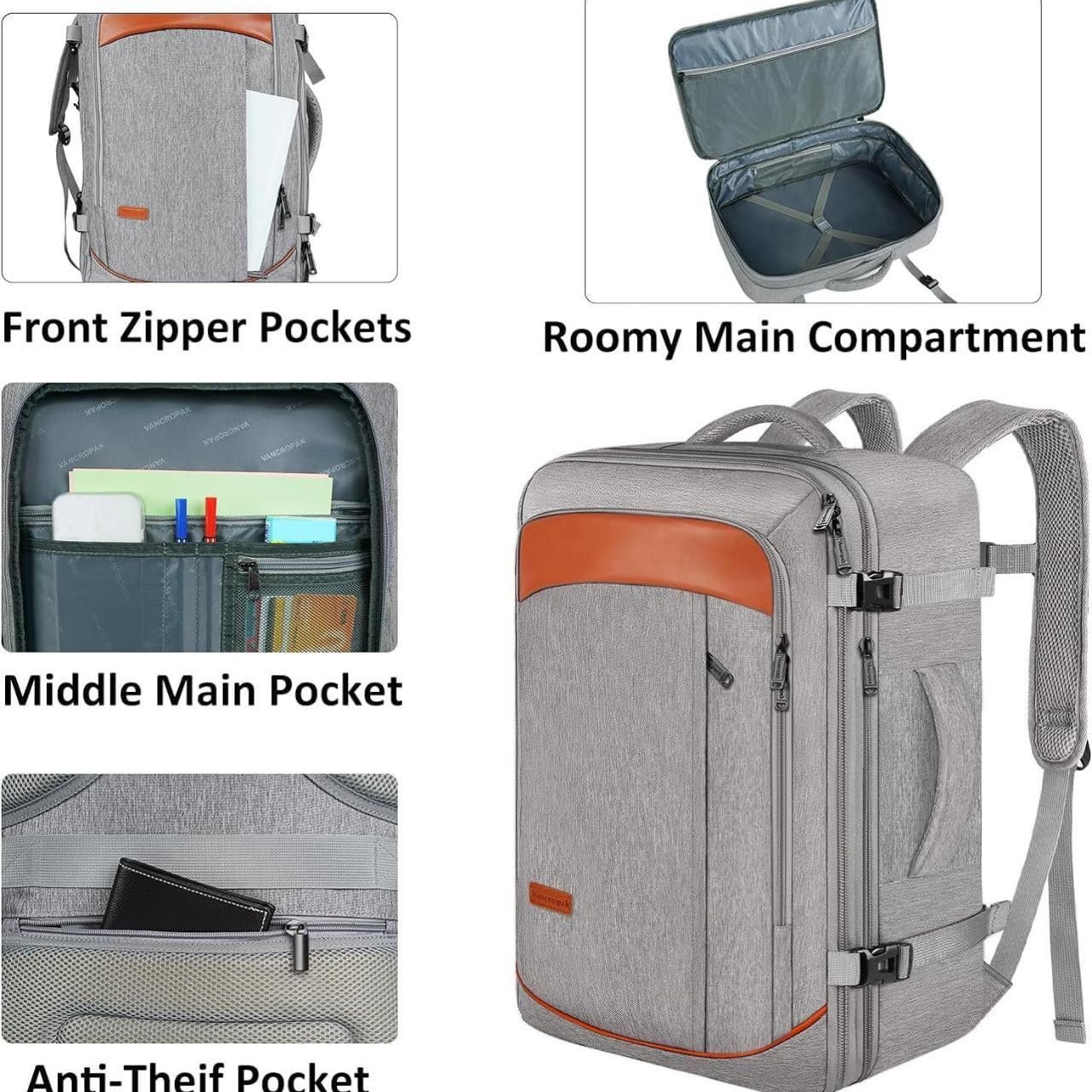 Other Extra Large 40L Airline Approved Travel Backpacks Size ONE SIZE - 3 Thumbnail