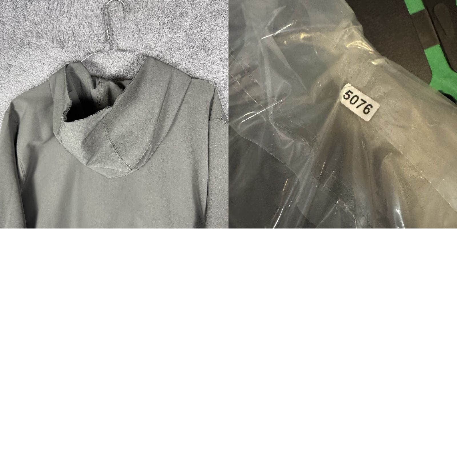 Abercrombie & Fitch Abercrombie & Fitch Softshell Jacket Mens M Full Zip Hooded Windbreaker Stretch Grey Solid Size US M / EU 48-50 / 2 - 9 Thumbnail