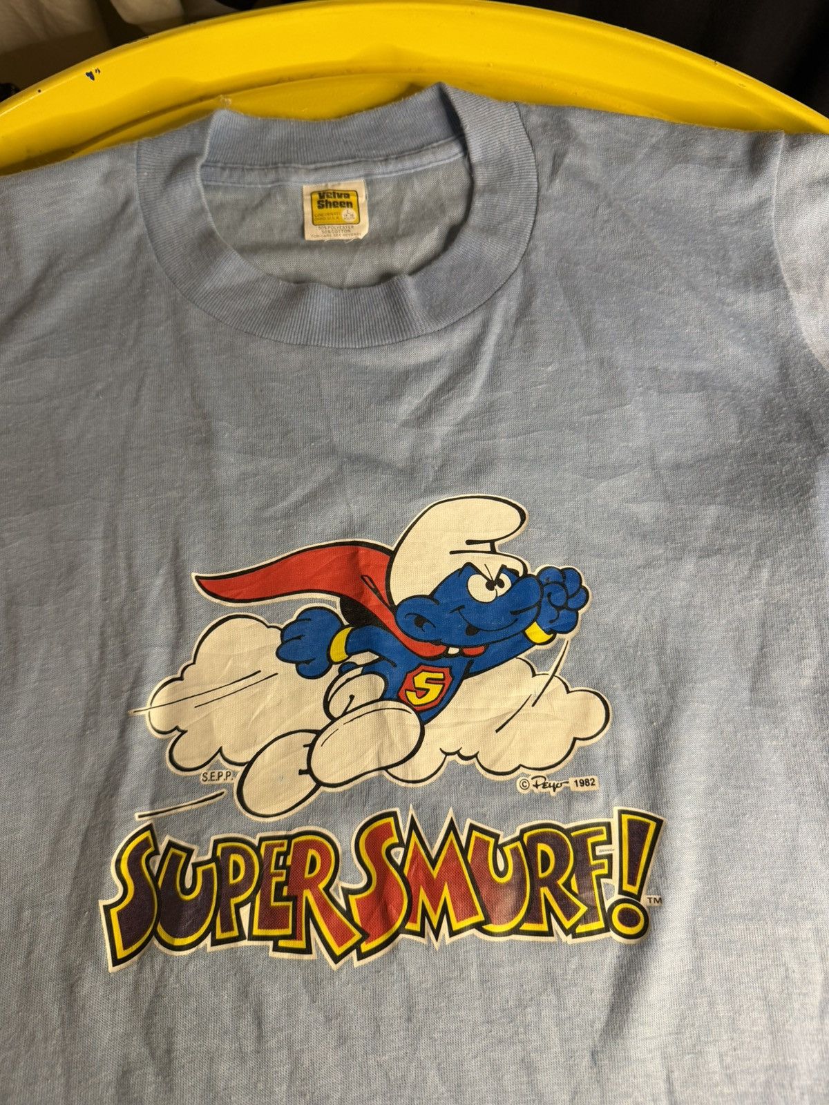 Vintage 1982 Smurfs single stitch men’s vintage T-shirt Size US S / EU 44-46 / 1 - 2 Thumbnail