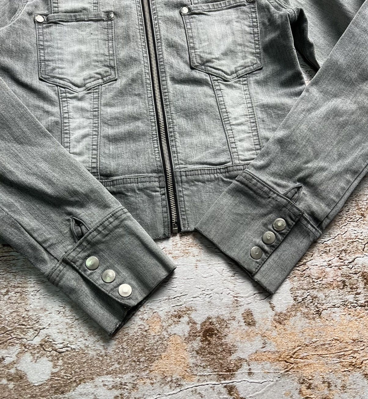 Japanese Brand Vintage Japanese denim zip jacket Size S / US 4 / IT 40 - 2 Thumbnail