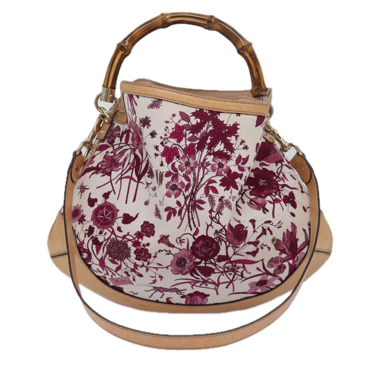 Gucci Pink Canvas Handbag (Pre-Owned) Size ONE SIZE - 1 Thumbnail