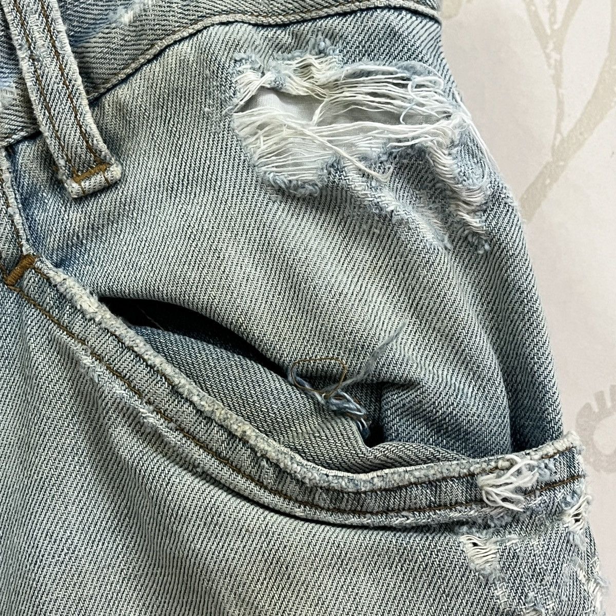 Dolce & Gabbana Distressed Runway Dolce & Gabbana Denim Classic 14 Size US 34 / EU 50 - 10 Thumbnail