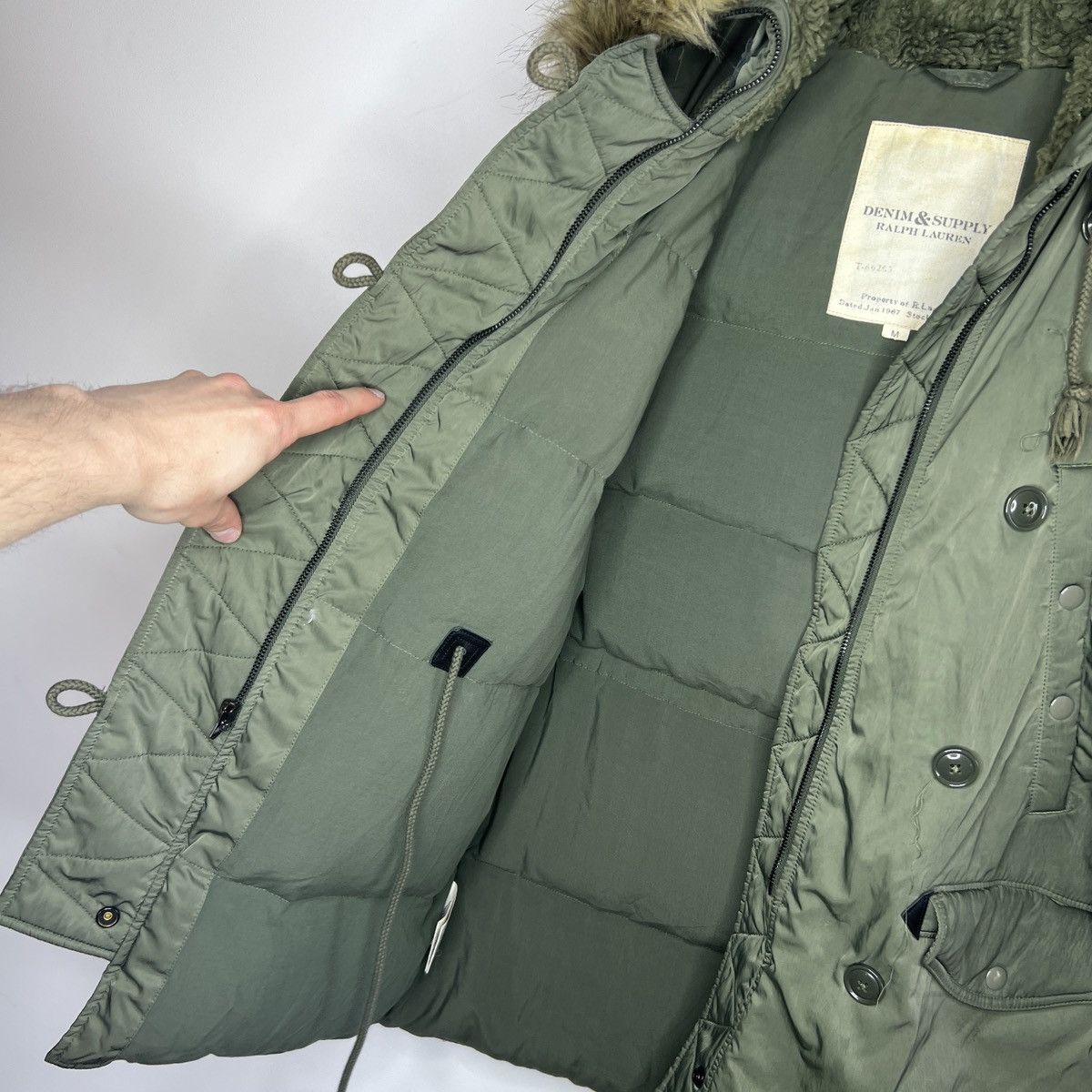 Lauren Ralph Lauren × Polo Ralph Lauren Polo Jeans Company Ralph Laurent Down Khaki Military Parka Size US M / EU 48-50 / 2 - 7 Thumbnail