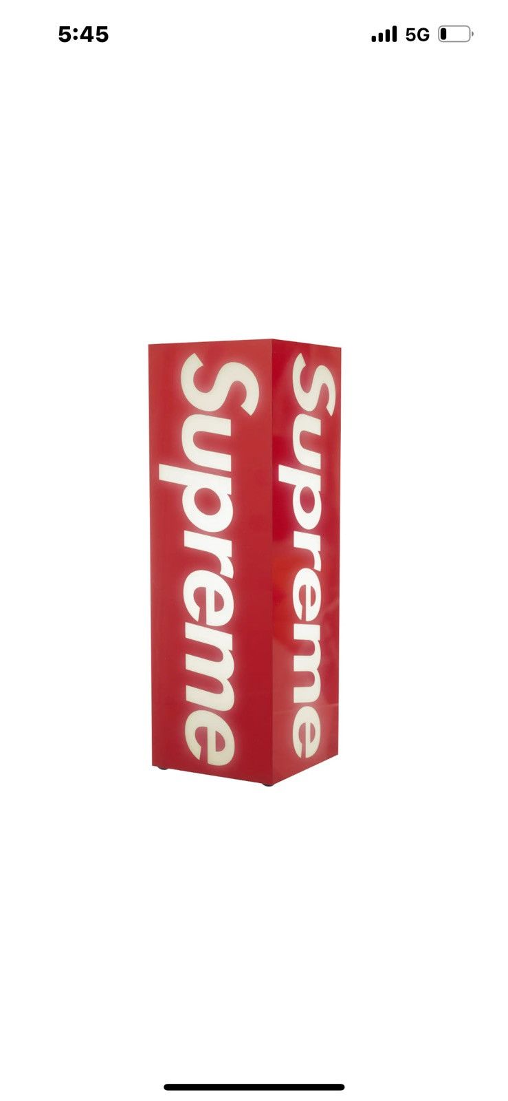 Supreme Supreme Box Logo Lamp (Red) | Grailed