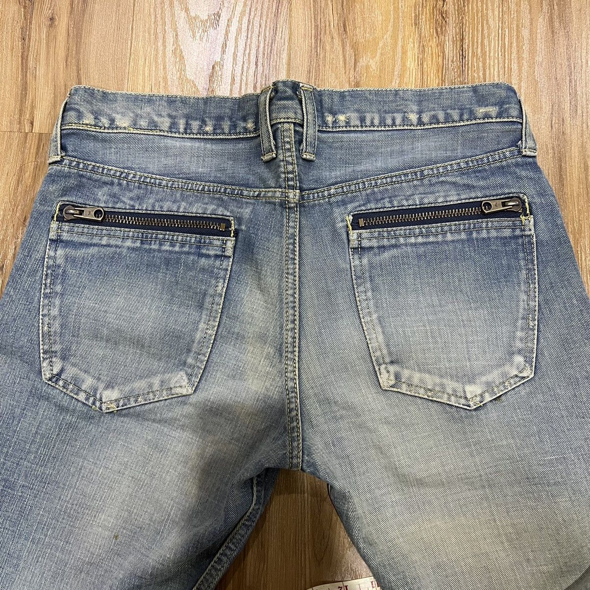 Hysteric Glamour × Japanese Brand FLARE JEANS T.M.T SIDE ZIPPER DENIM JEANS Size US 30 / EU 46 - 6 Thumbnail