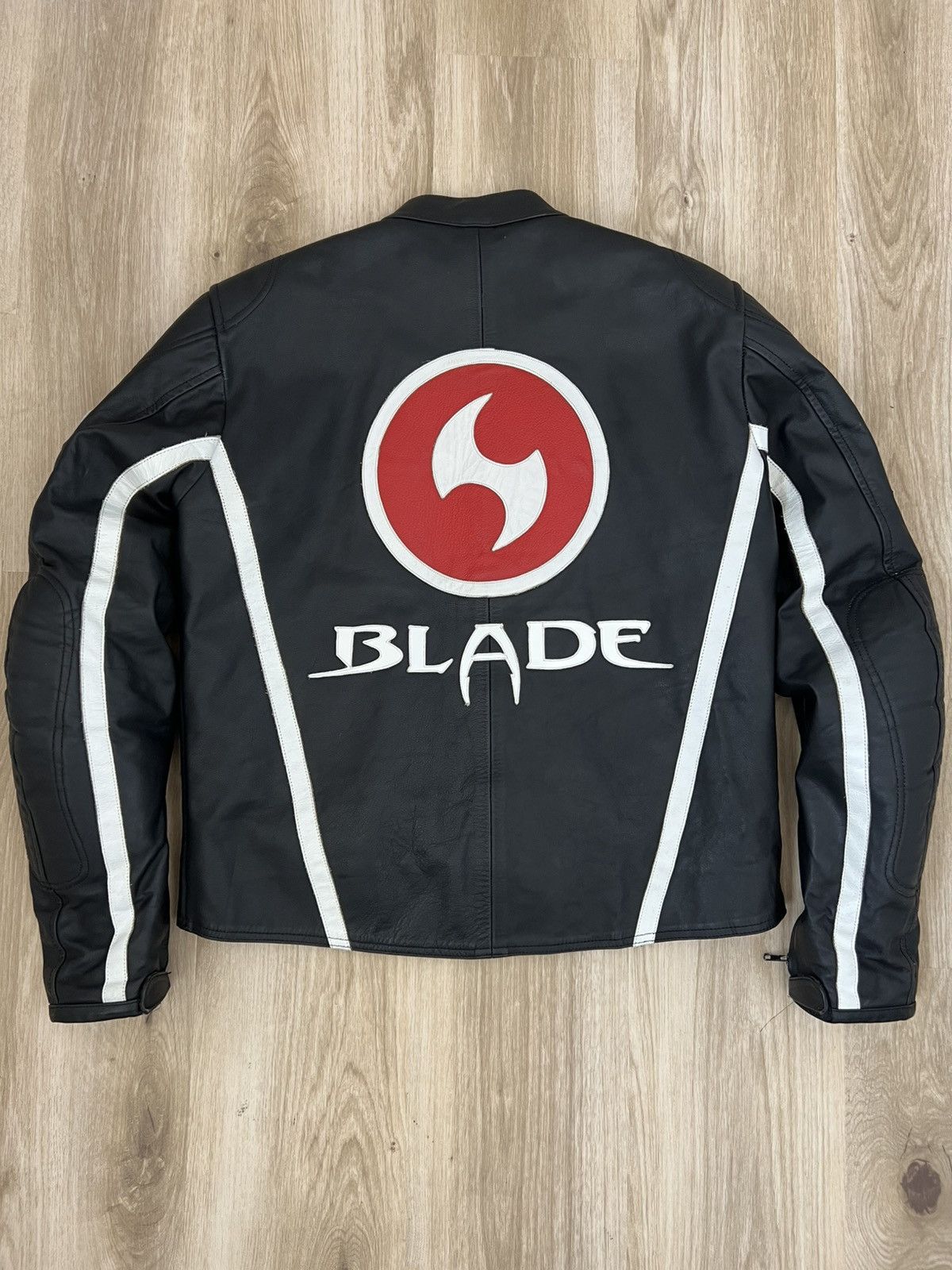 Other Vintage Blade trinity black leather jacket Size US L / EU 52-54 / 3 - 3 Thumbnail