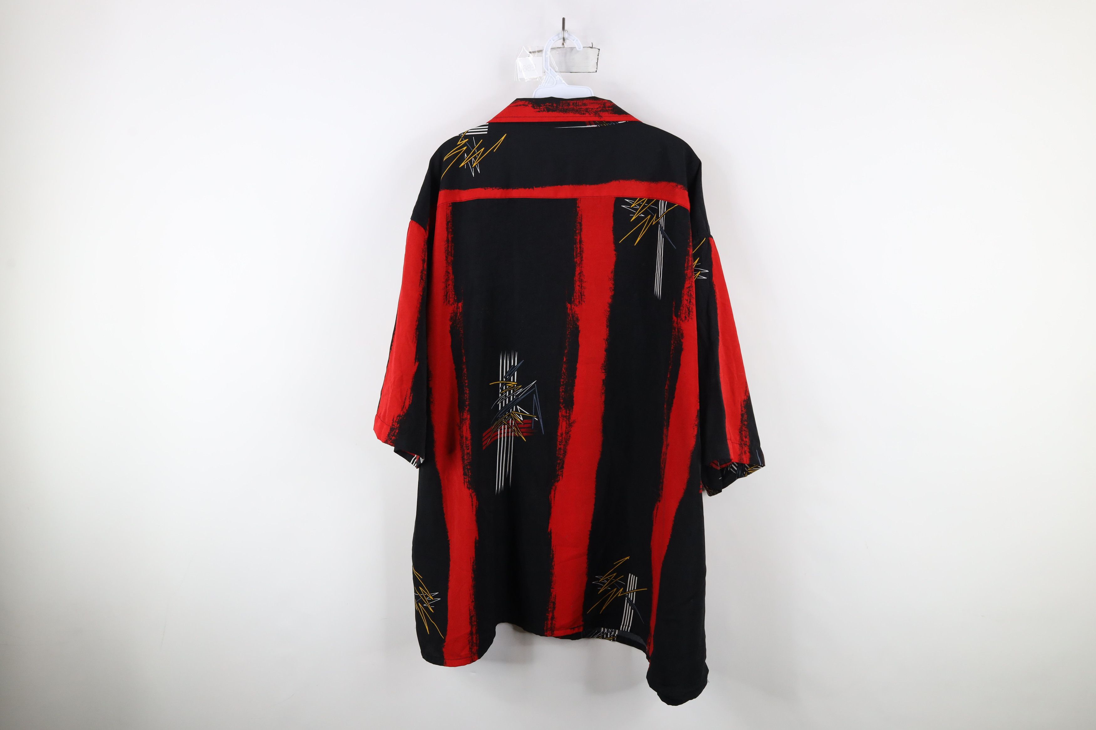 Vintage Vintage 90s Y2K Streetwear Geometric Bowling Button Shirt Size US XXL / EU 58 / 5 - 9 Thumbnail