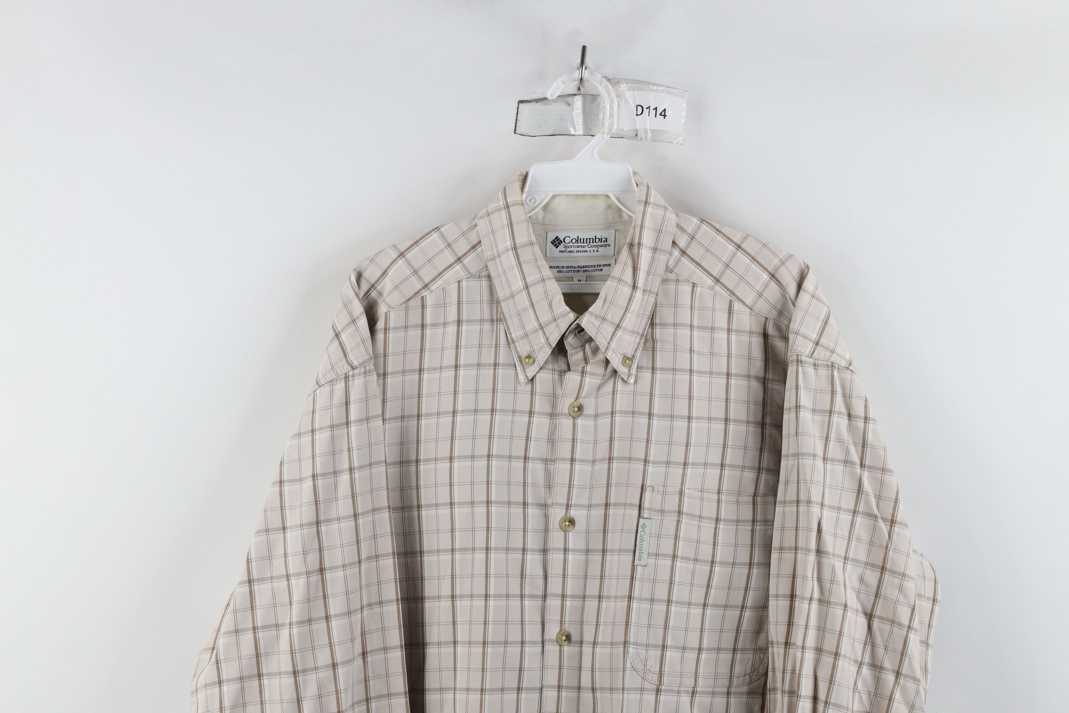 Columbia × Vintage Vintage Columbia Faded Collared Button Down Shirt Plaid Size US M / EU 48-50 / 2 - 2 Thumbnail