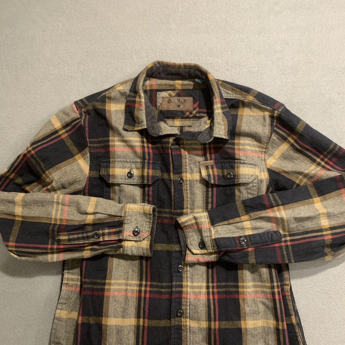 Orvis Orvis Mens Heavyweight Plaid Flannel Shirt Medium Cotton Size US M / EU 48-50 / 2 - 1 Thumbnail