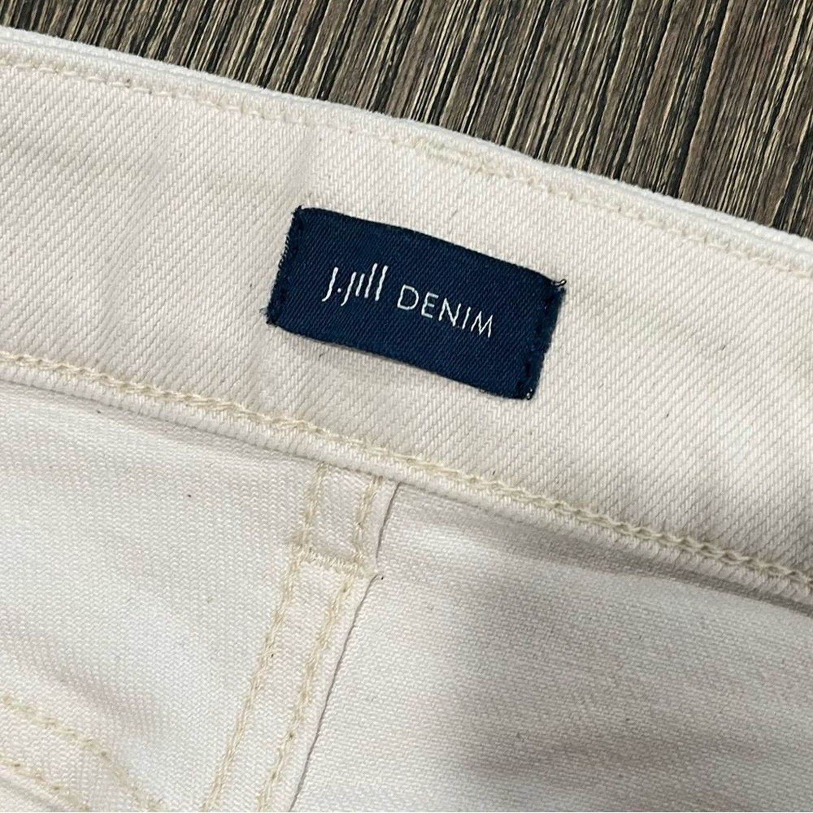 Vintage NWOT J.Jill Denim Straight Leg Jeans Mid Rise Fly Size 8 Size 30" / US 8 / IT 44 - 6 Thumbnail