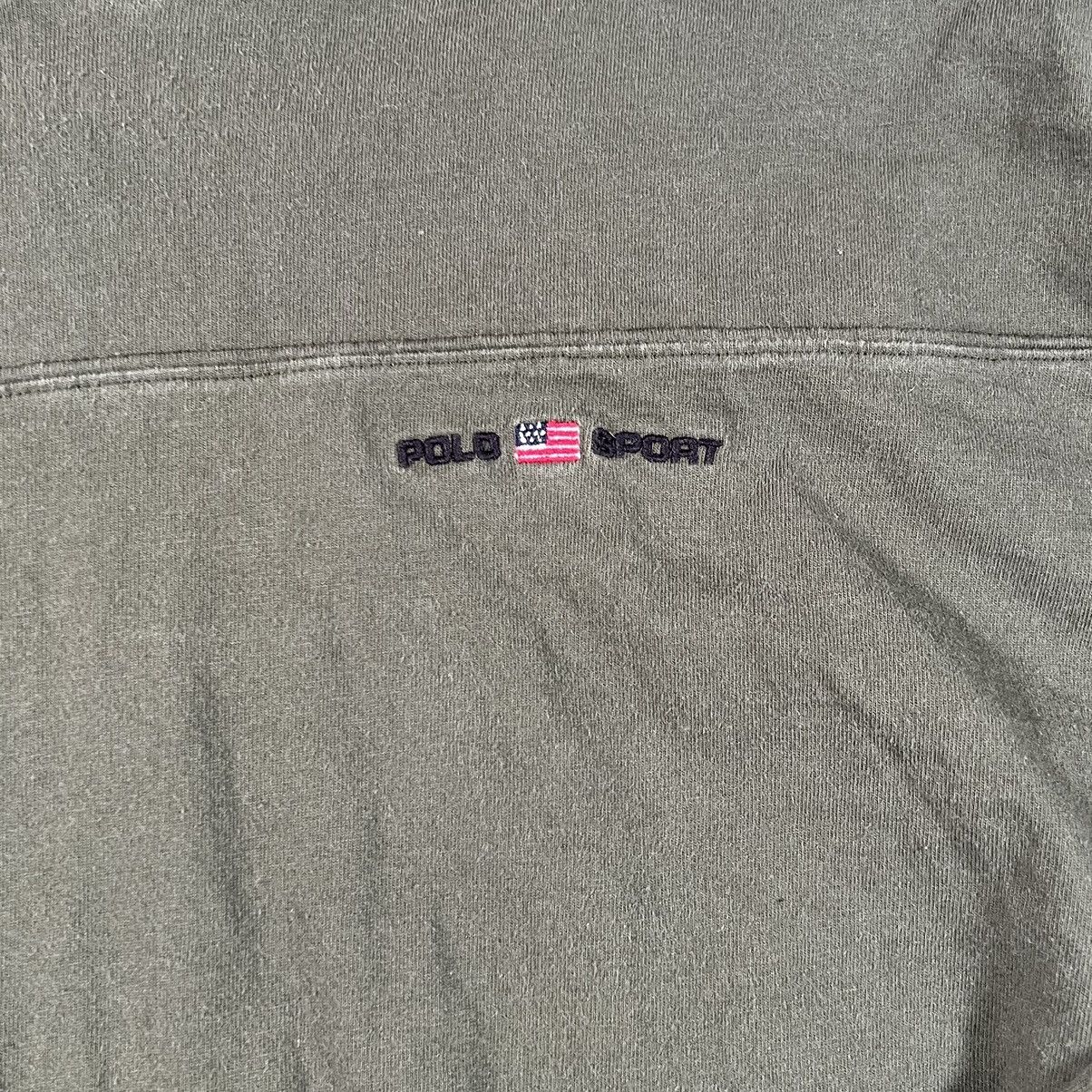 Polo Ralph Lauren × Vintage Ralph Lauren Polo Sport Hoodie Olive Pullover Sweatshirt Size US XXL / EU 58 / 5 - 5 Thumbnail
