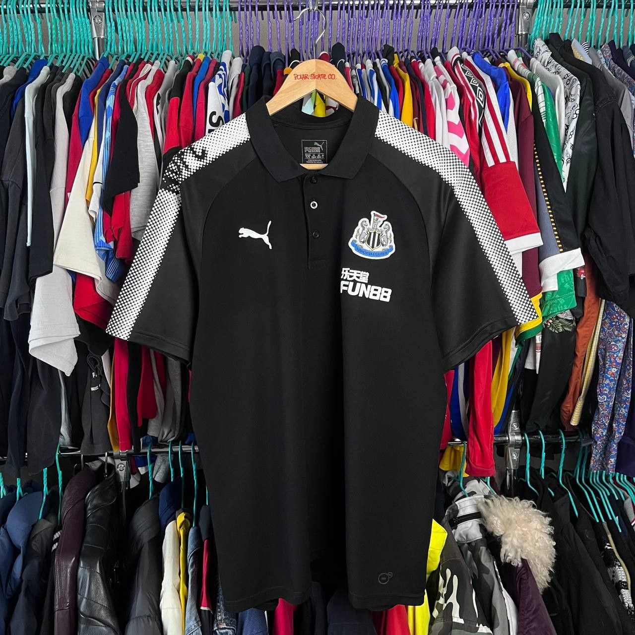 Puma NewCastle United 2017/2018 Football Soccer Jersey Polo Size US XL / EU 56 / 4 - 2 Thumbnail
