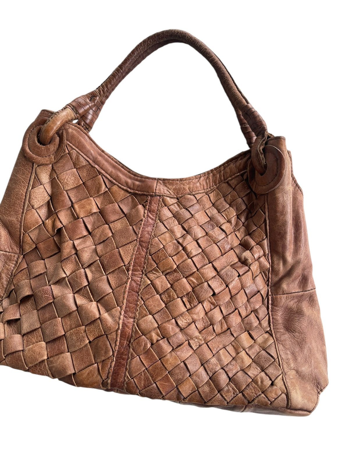 GOA GOA Woven Leather Tote Bag Size ONE SIZE - 3 Thumbnail