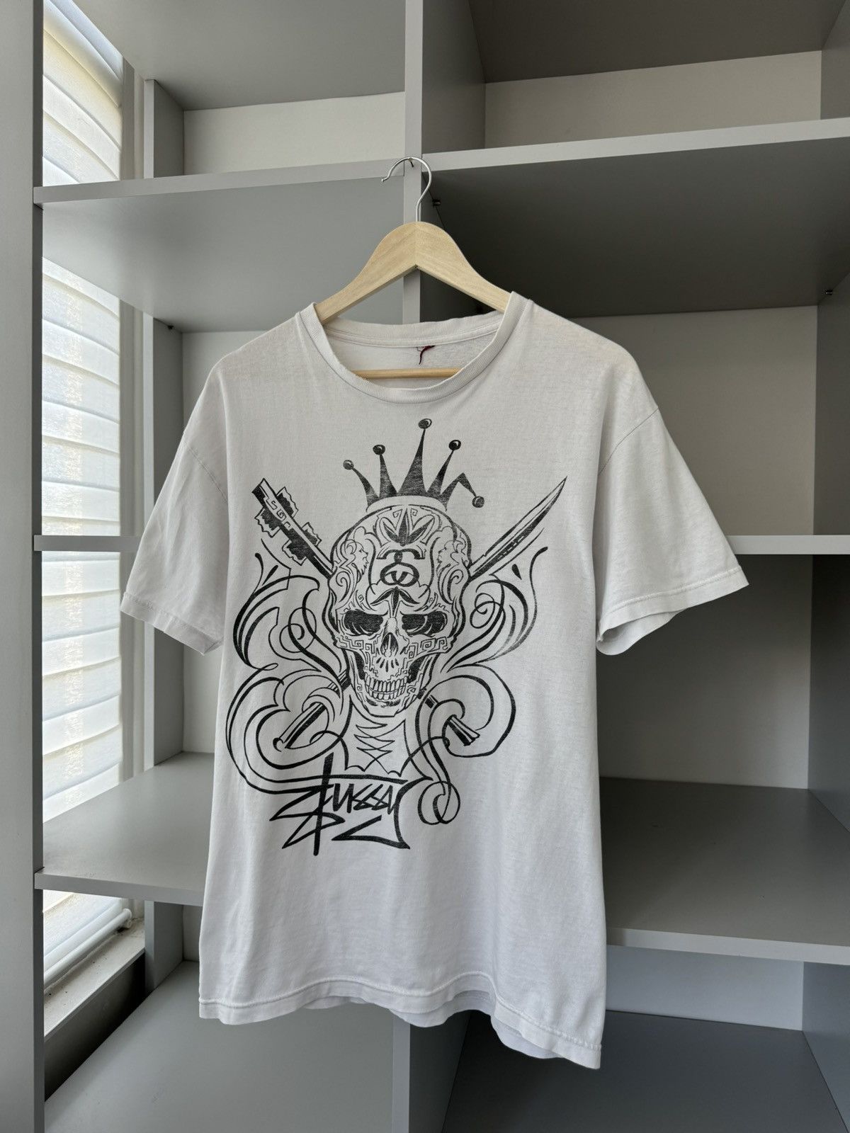 Stussy × Vintage Stussy Vintage 90s Retro Skull Logo Tee Size US M / EU 48-50 / 2 - 4 Thumbnail