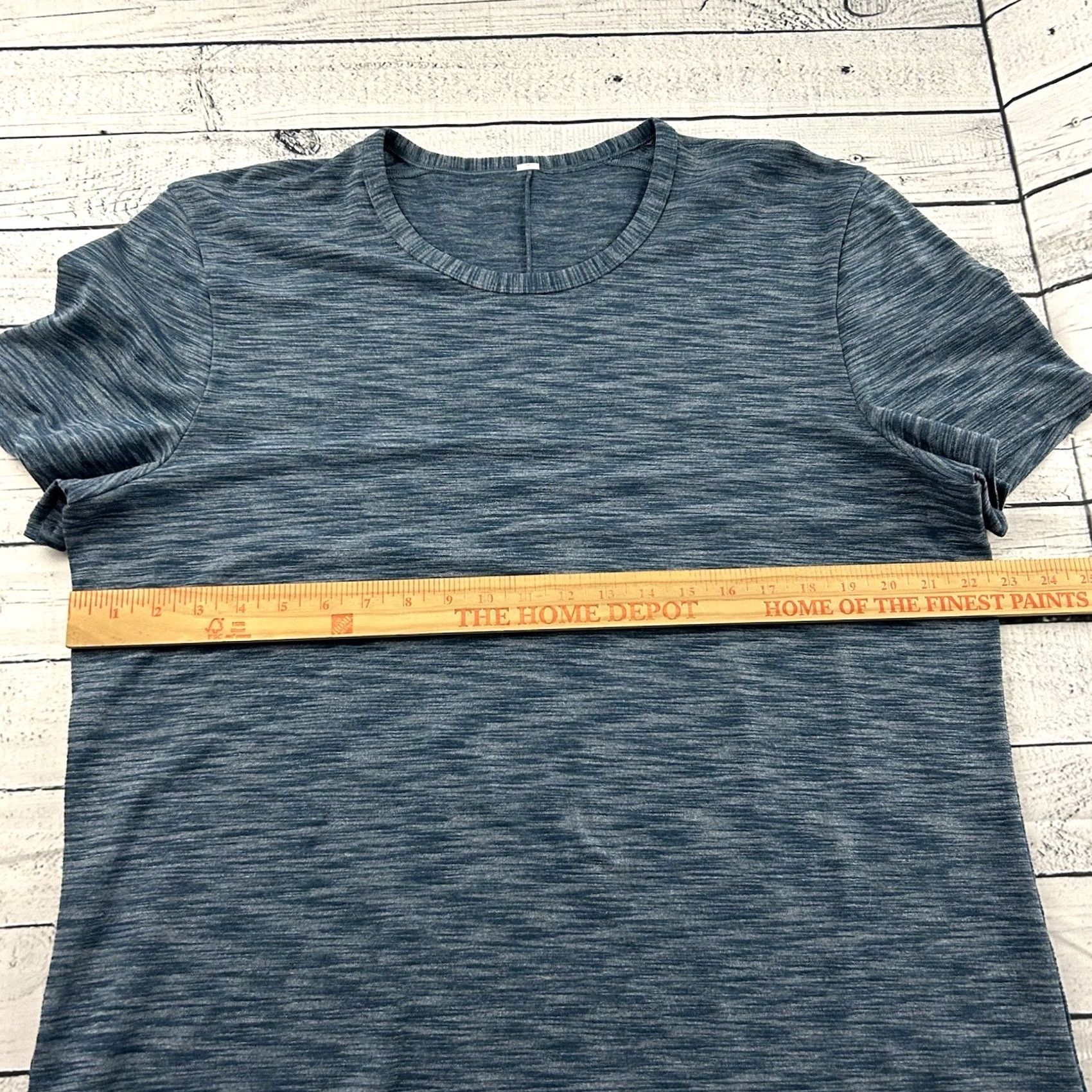 Lululemon Lululemon Short Sleeve T Shirt Men XL Blue Shirts Mens XL Blue T-Shirt Solid Sports Stretch Size US XL / EU 56 / 4 - 3 Thumbnail