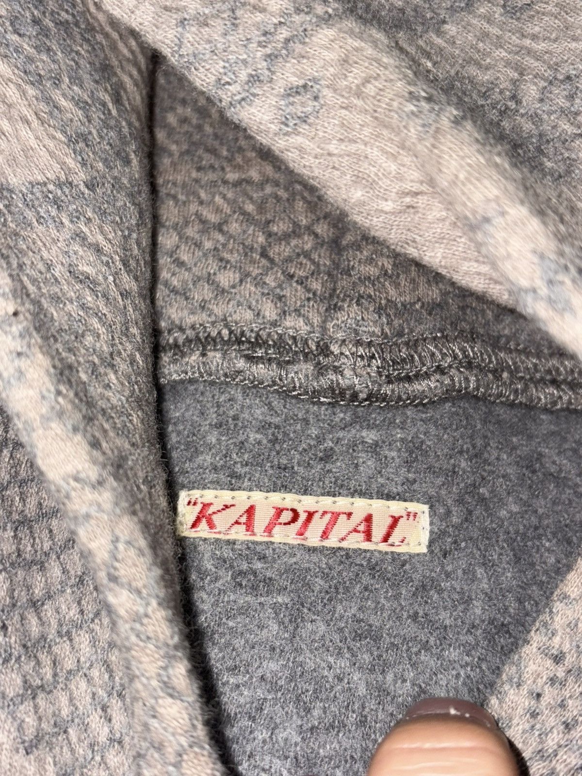 Kapital S Kapital Jacquard Hoodie Knit Sweater Logo Embroidery aztec Size US S / EU 44-46 / 1 - 4 Thumbnail
