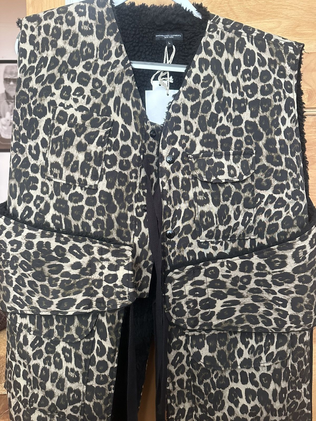 Engineered Garments Engineered Garments Leopard Vest NWT Size US L / EU 52-54 / 3 - 3 Thumbnail