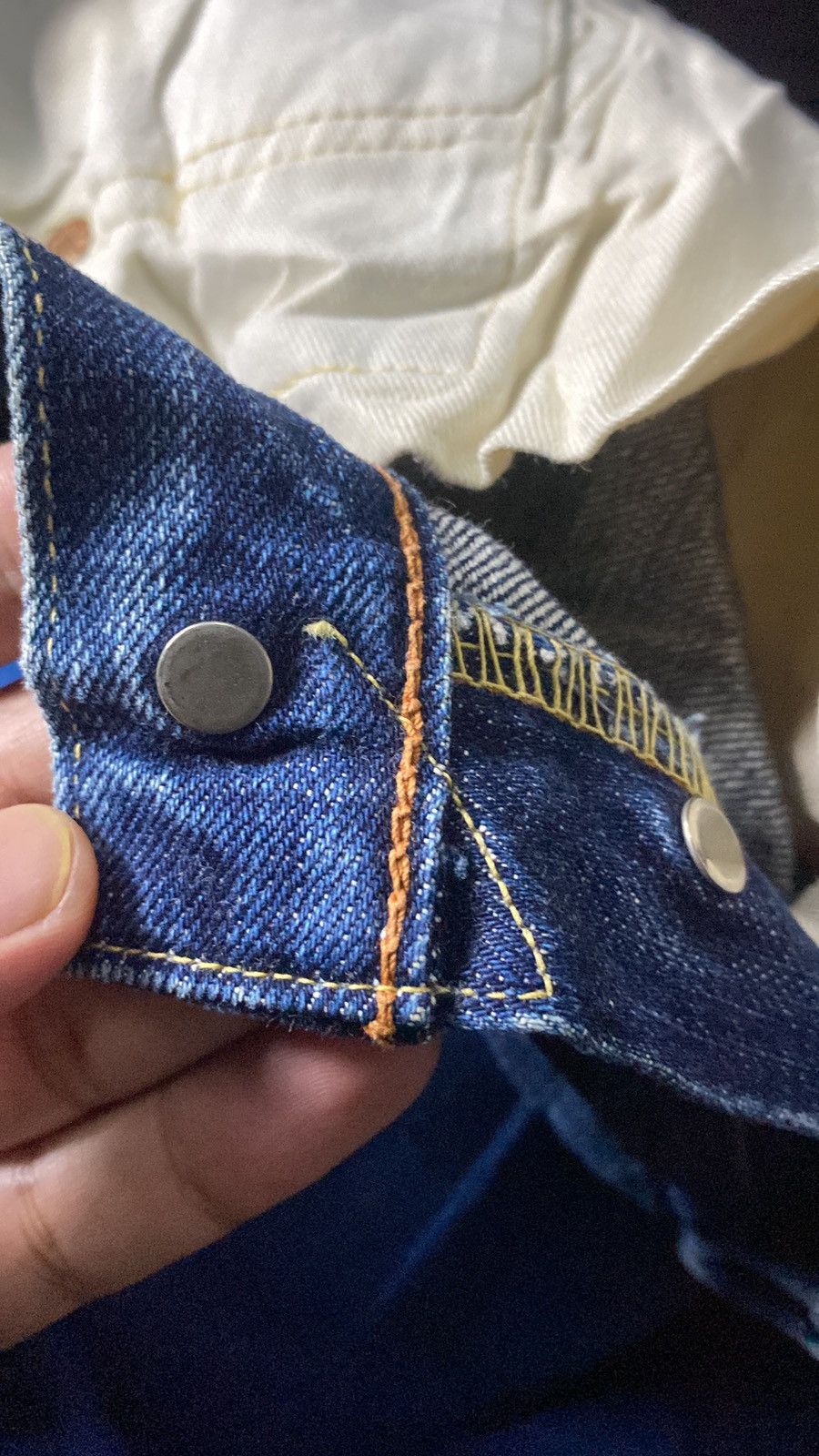 Full Count & Co. Vintage Full Count Co Hidden Rivet Selvedge Jeans Size US 34 / EU 50 - 10 Thumbnail