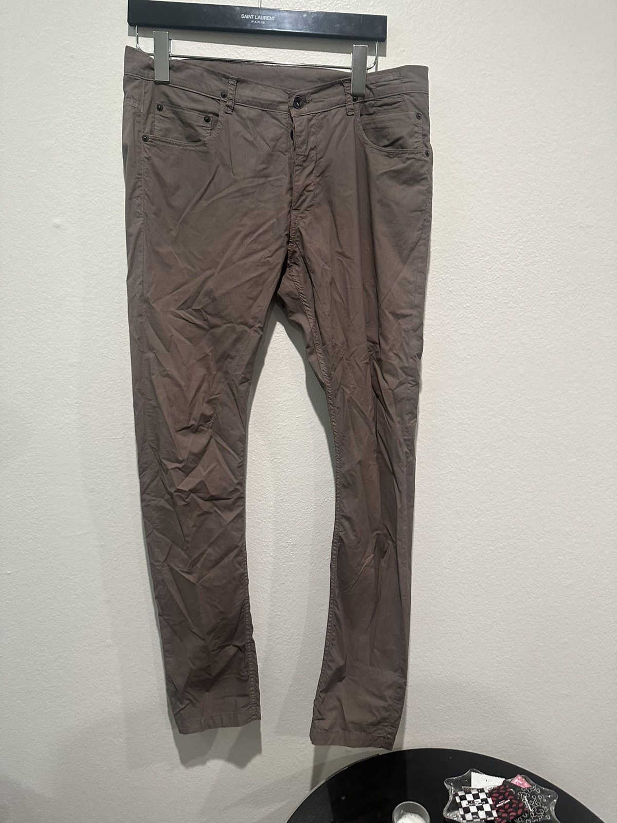 image of Rick Owens Lightweight Dna Dust Detroit Pants in Dark Dust, Men's (Size 32)