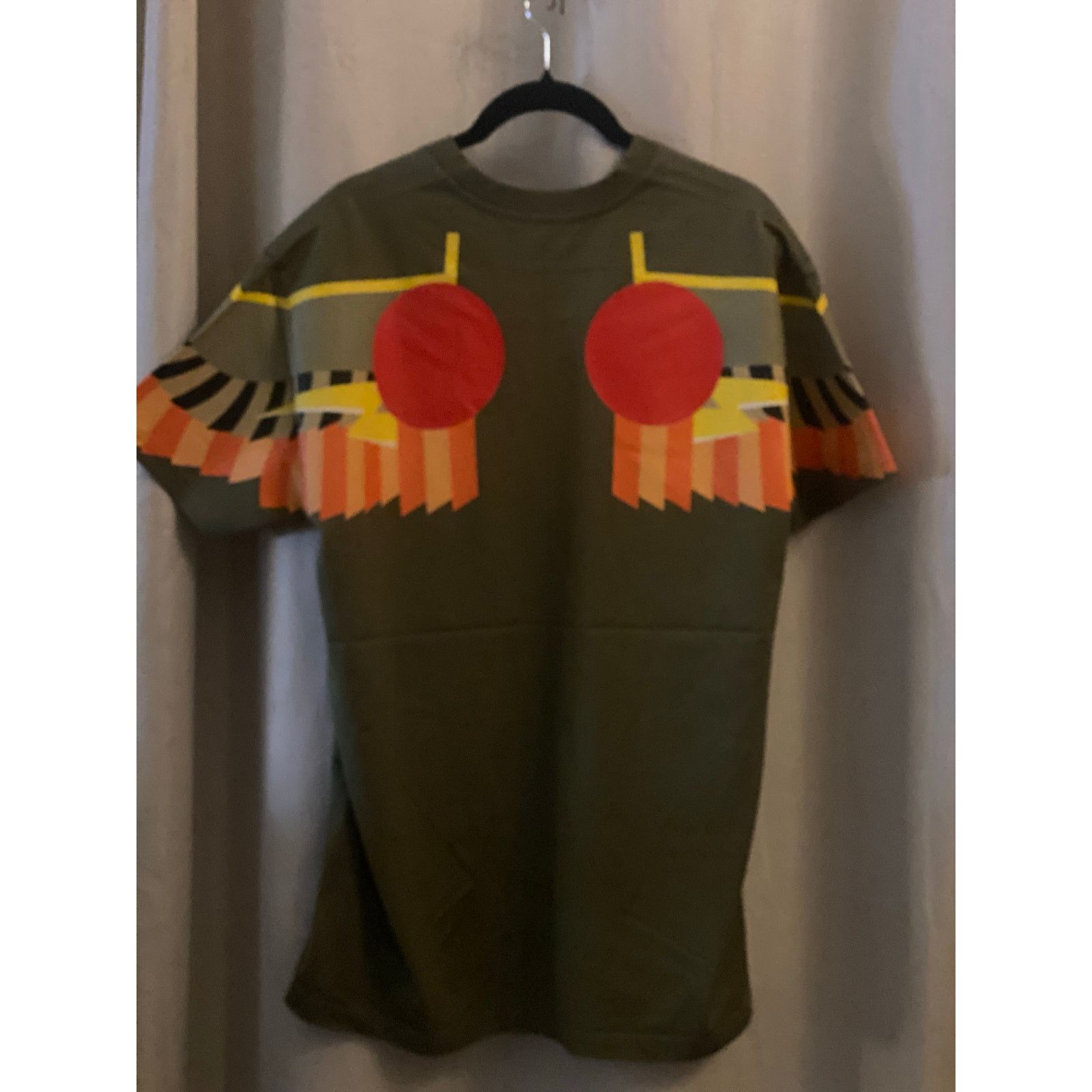 Givenchy FW17 Givenchy 'Columbian Optical Wing Print' Tee Olive m xxs Size US XXS / EU 40 - 7 Thumbnail