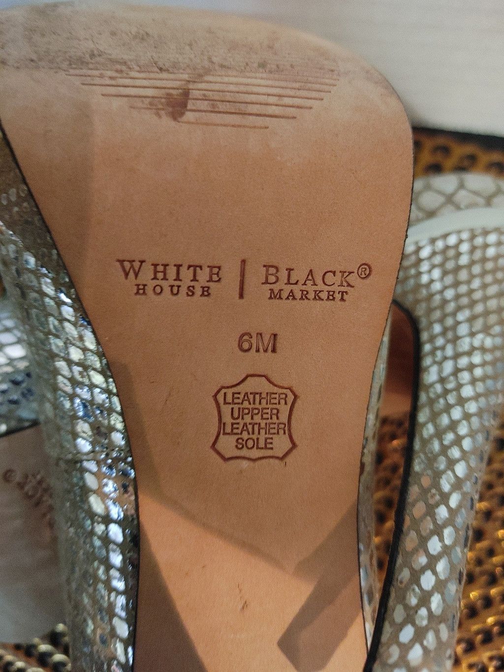 White House Black Market White House Black Market Snowflake Heels Size 6M Size US 6 / IT 36 - 8 Thumbnail