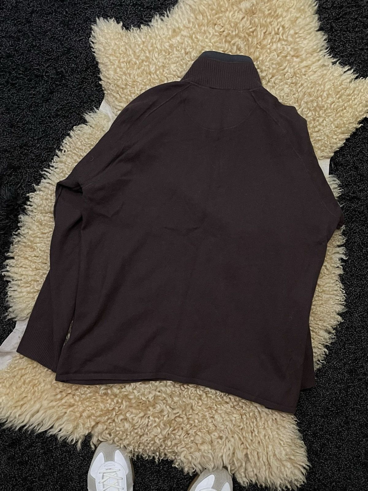 The North Face Vintage The North Face Brown Y2K Zip Knit Fleece Sweater Size US L / EU 52-54 / 3 - 7 Thumbnail