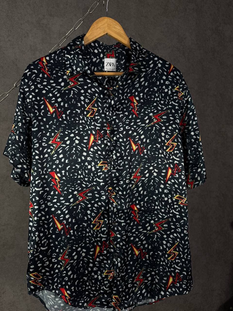 Zara Zara Man designer art crazy shirt Size US M / EU 48-50 / 2 - 3 Thumbnail