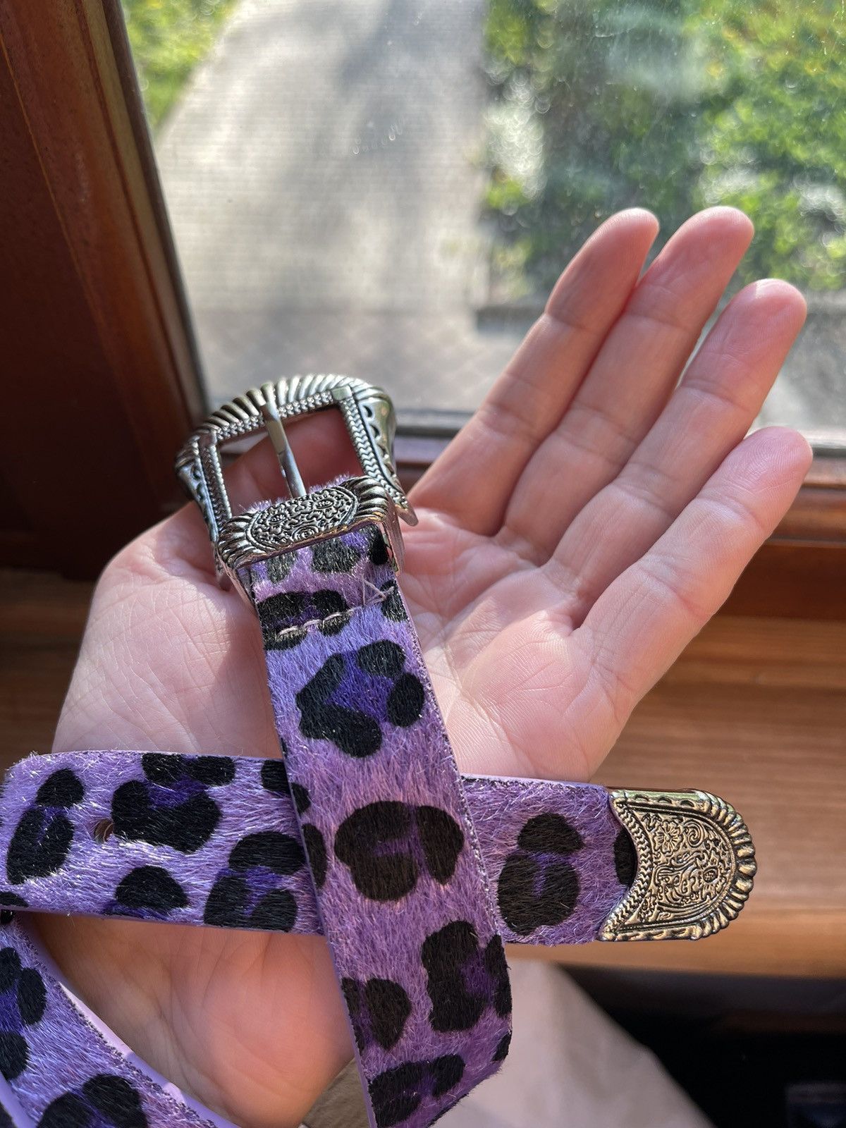 Designer × Hysteric Glamour Purple Y2K belt horse style | Grailed