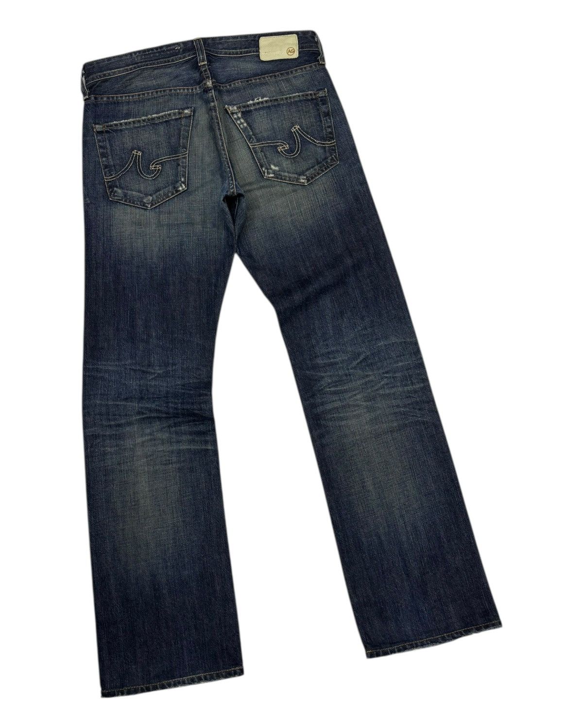 If Six Was Nine × Isamu Katayama Backlash OG🔥ADRIANO GOLDSCHMIED STRAIGHT LEG DISTRESSED DENIM JEANS Size US 32 / EU 48 - 4 Thumbnail