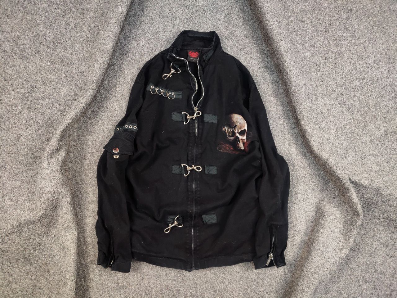 If Six Was Nine × Le Grande Bleu (L.G.B.) × Vintage Vintage Spiral Direct Avant Garde Logo Bondage Jacket Y2K Size US M / EU 48-50 / 2 - 1 Thumbnail