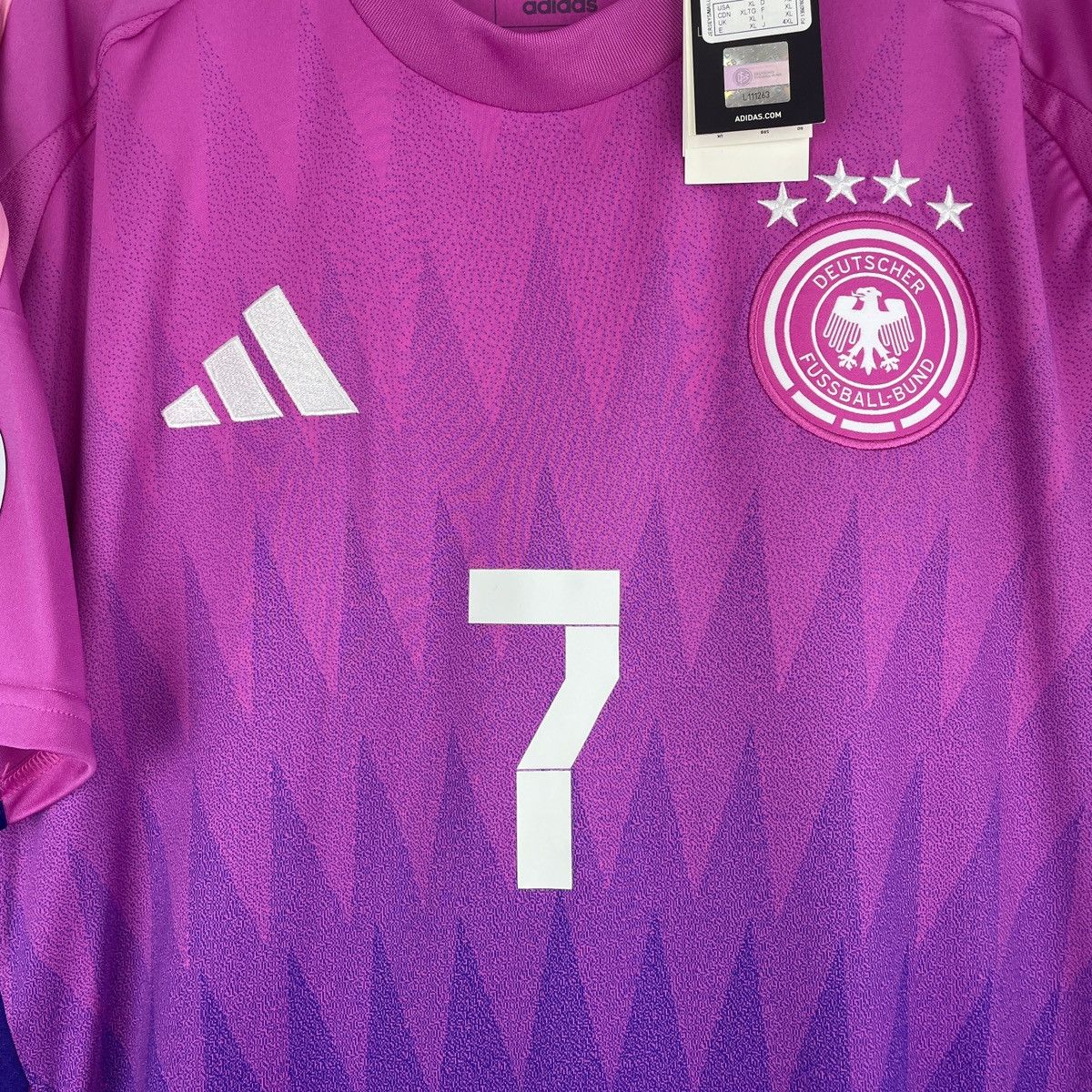 Adidas Germany Kai Havertz Adidas Pink Jersey Euro 2024 size XL Size US XL / EU 56 / 4 - 3 Thumbnail