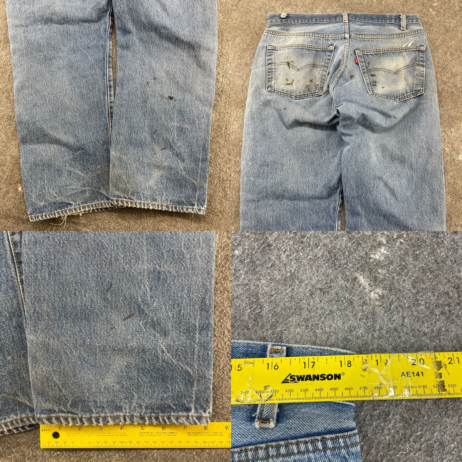 Levi's VINTAGE Levi's 501 Jeans Mens 38x30 Distressed Blue Medium Wash USA 80s Jeans Size US 38 / EU 54 - 10 Thumbnail