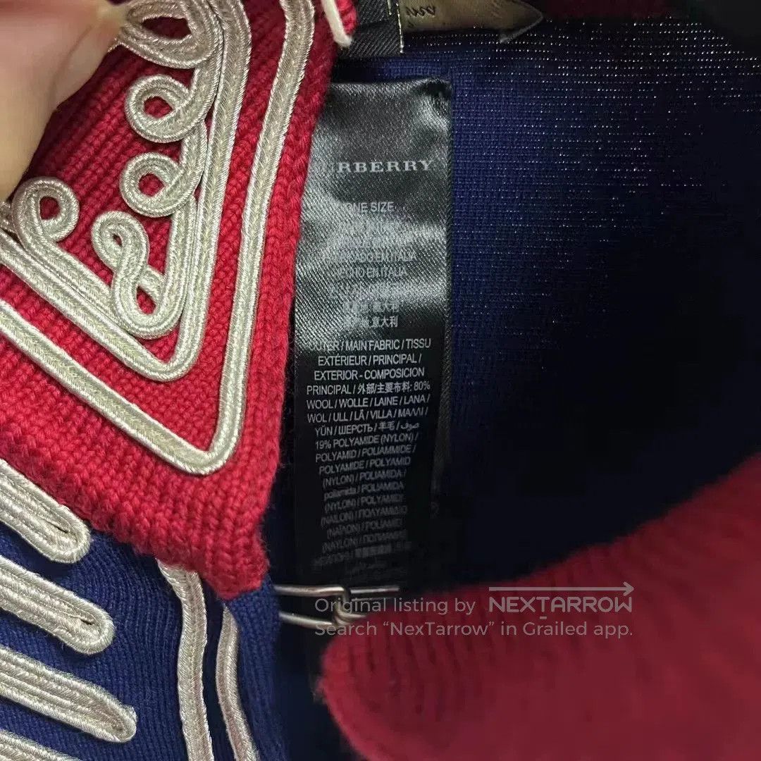 Burberry Burberry Blue Embroidered Logo Cape Jacket. Size M / US 6-8 / IT 42-44 - 3 Thumbnail