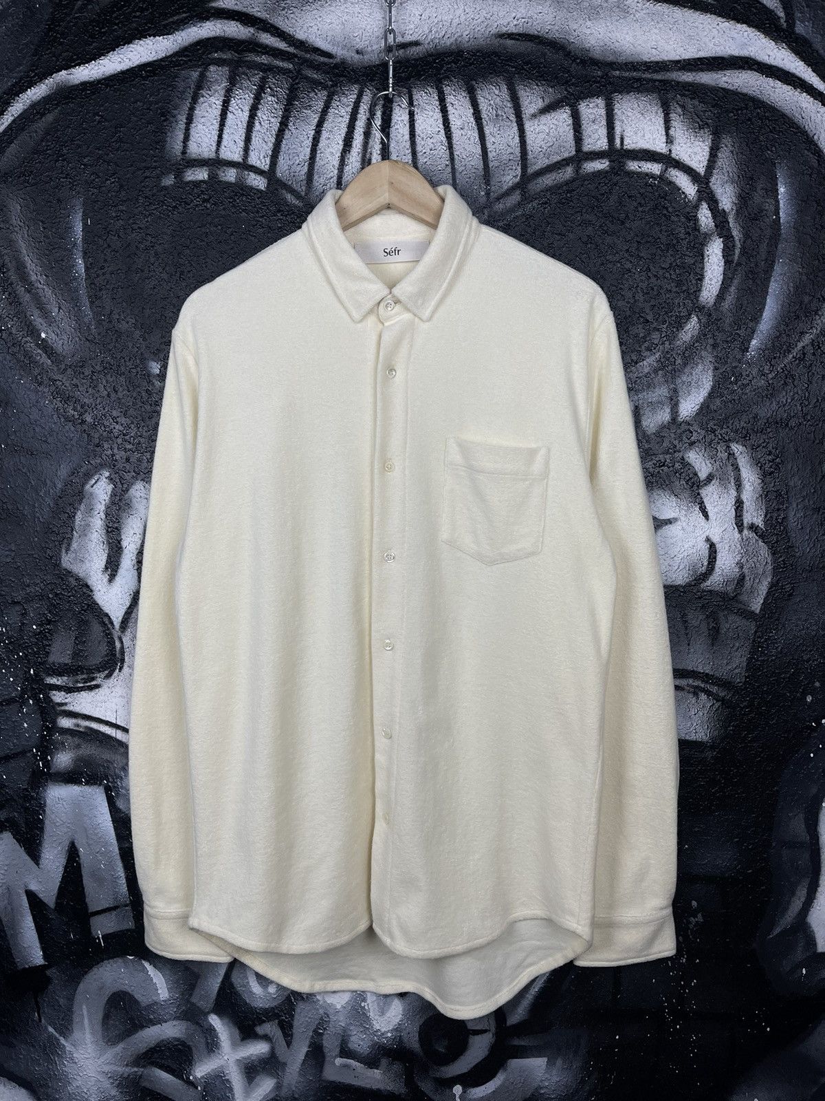 Sefr SEFR Leo Vanilla White Shirt Button Up Men’s Size M Size US M / EU 48-50 / 2 - 2 Thumbnail