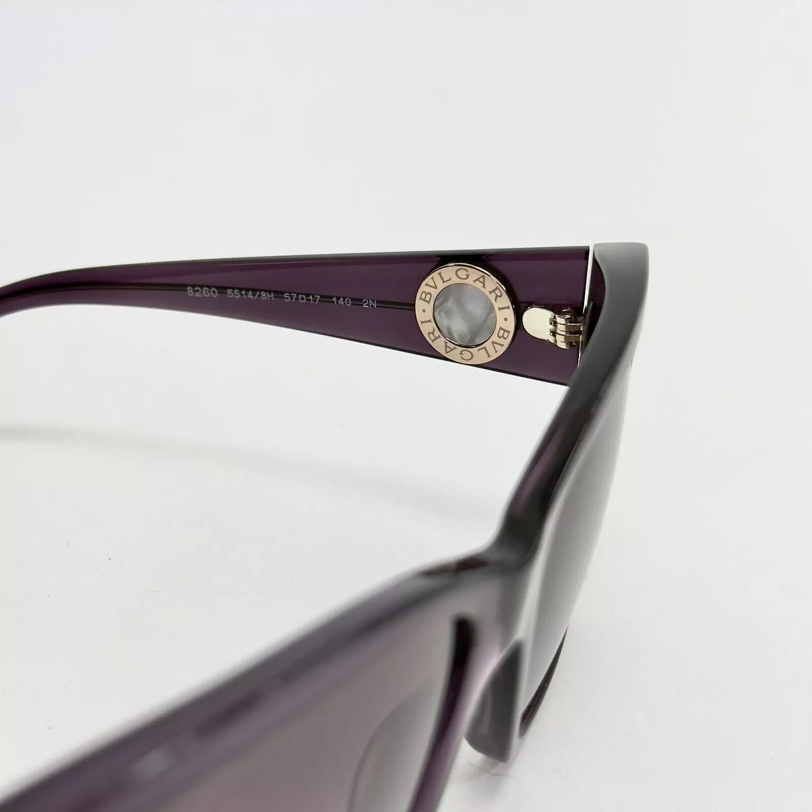 Bvlgari BVLGARI COIN Violet Amethyst Of Logo Sunglasses BV8260 8260 Size ONE SIZE - 10 Thumbnail