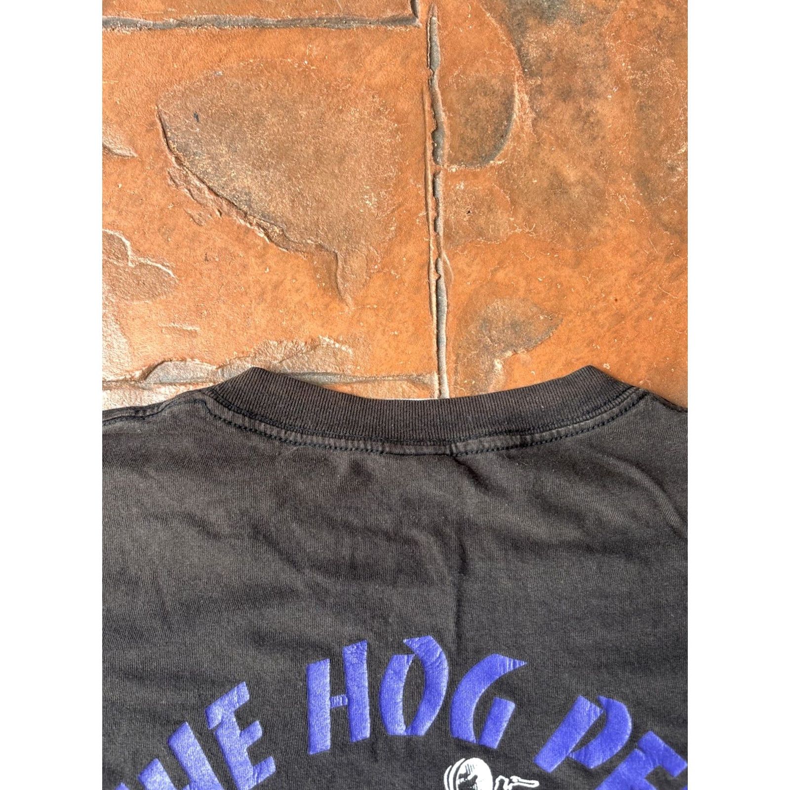Delta VINTAGE The Hog Pen California Motorcycle T-Shirt XL Black Men Crew Neck Delta 90s Biker Rock USA Logo Shirt Size US XL / EU 56 / 4 - 3 Thumbnail