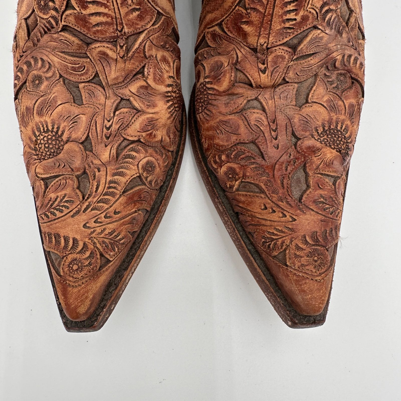 Old Gringo Old Gringo Mens Boots Tooled Size 6.5 D Made in Mexico Size US 6 / EU 39 - 8 Thumbnail