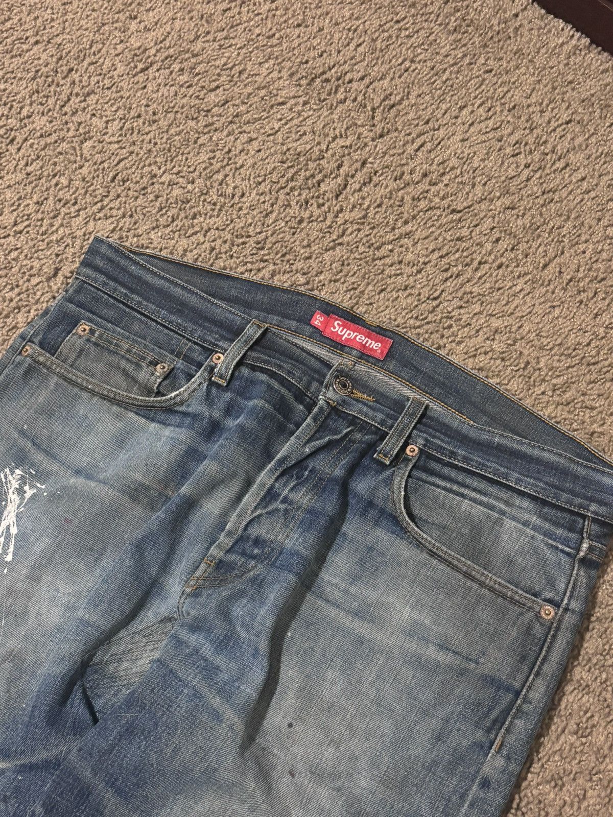 Supreme 2018 Painted Supreme Selvedge Denim 14oz Size US 34 / EU 50 - 5 Thumbnail