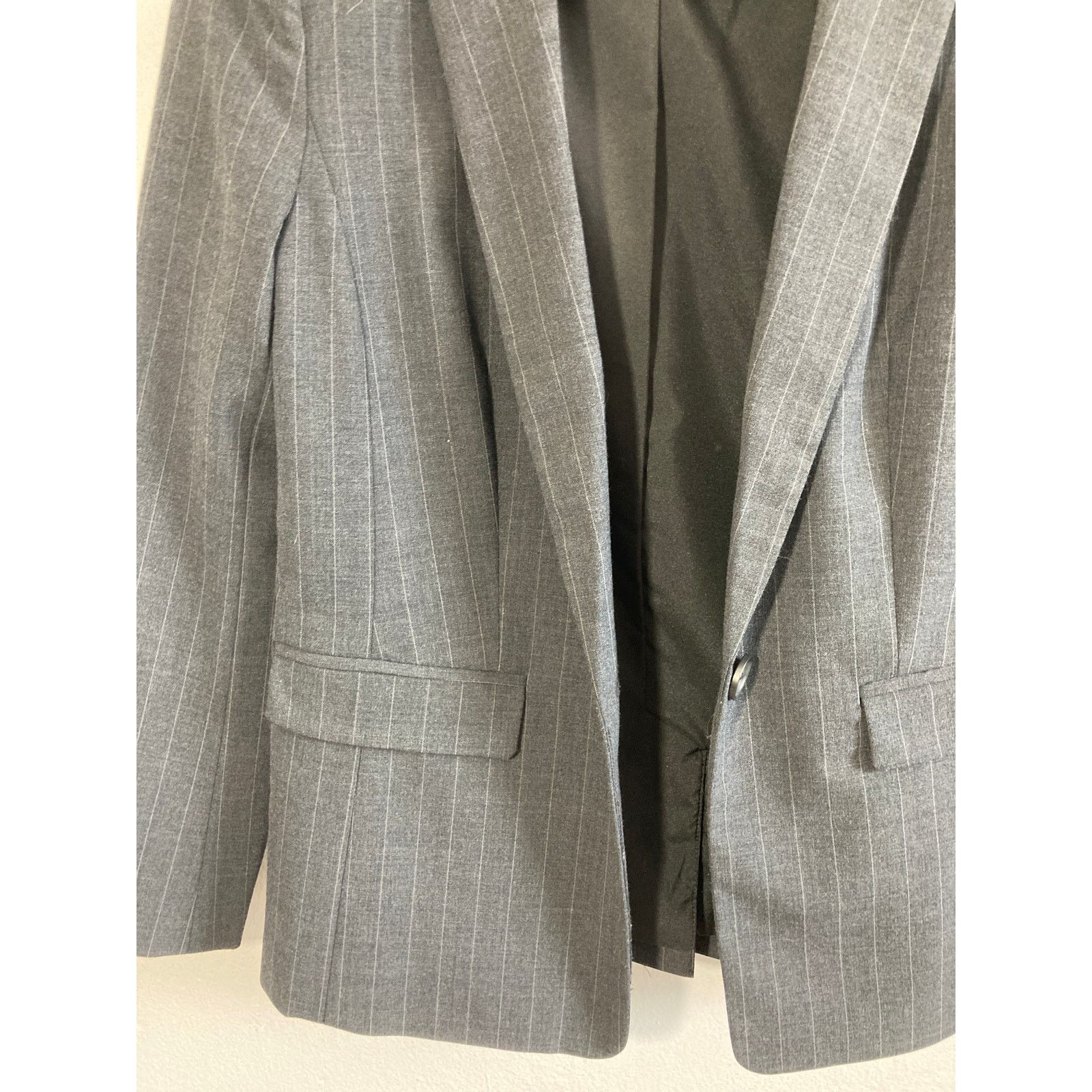 Other Halogen 2P Corporate Women's Grey Button Blazer Size XS / US 0-2 / IT 36-38 - 5 Thumbnail